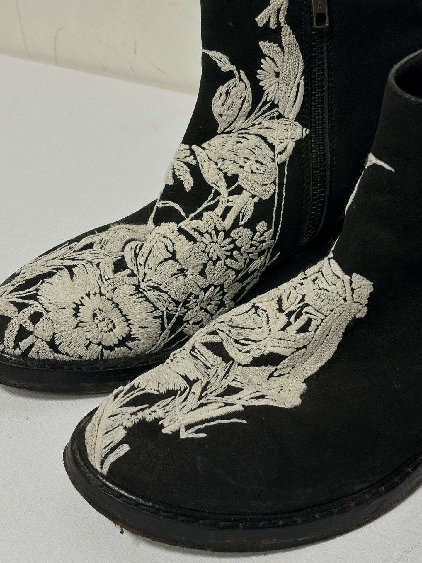 Ann Demeulemeester Ann Demeulemeester S/S15 Black Suede Western Boots Size US 6 / EU 39 - 3 Thumbnail