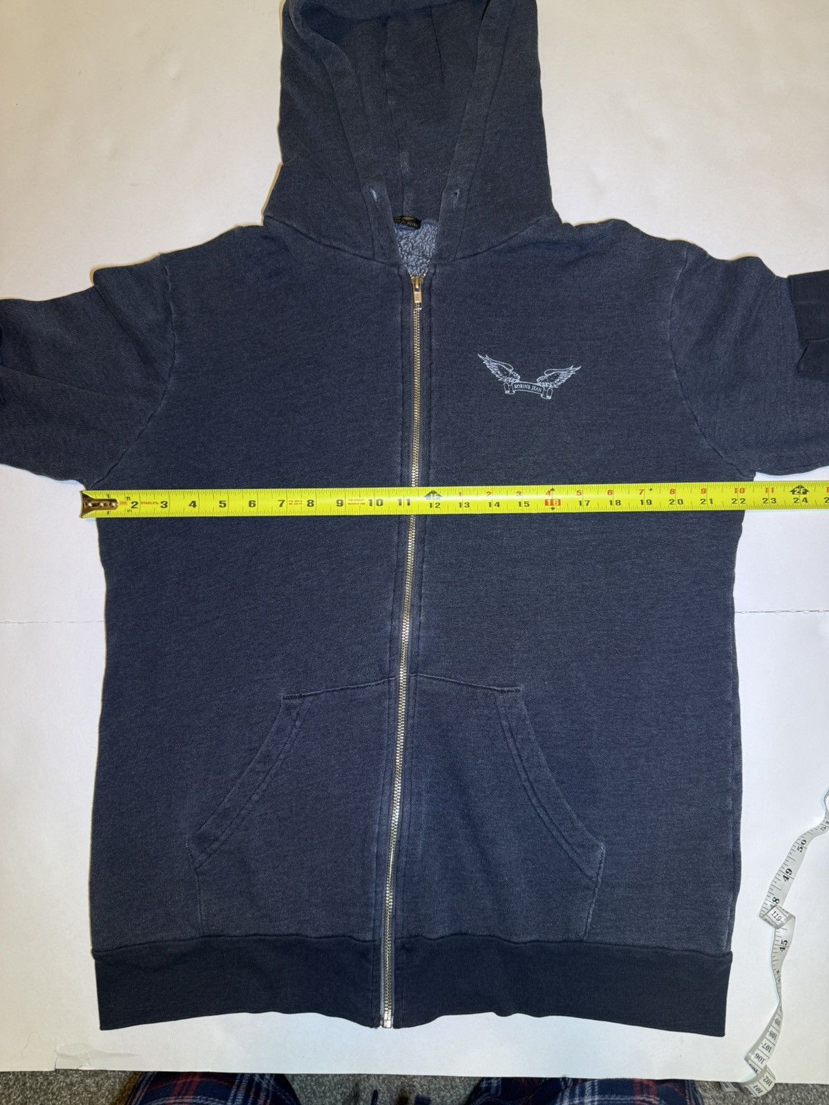 Robins Jeans Men's Robins Jean Zip Up Hoodie XL Navy Sweatshirt Full Zip Size US XL / EU 56 / 4 - 15 Thumbnail