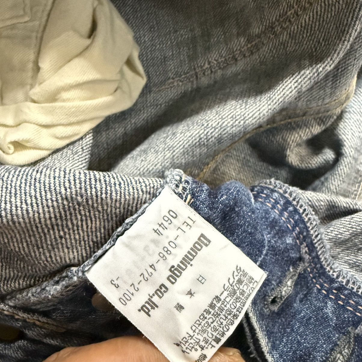 Japanese Brand 🔥🇯🇵 Archival Spellbound Domingo Distressed Fatique Denim Size US 35 - 13 Thumbnail