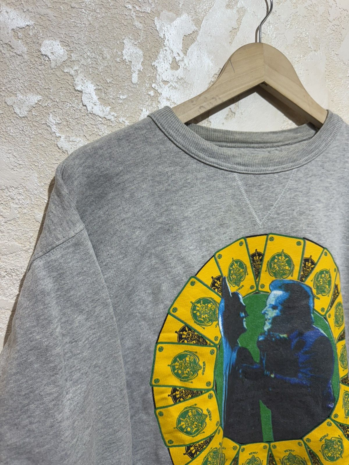 Vintage Vintage Sweatshirt 90s Batman & Joker Big Logo Made In Italy Size US L / EU 52-54 / 3 - 3 Thumbnail