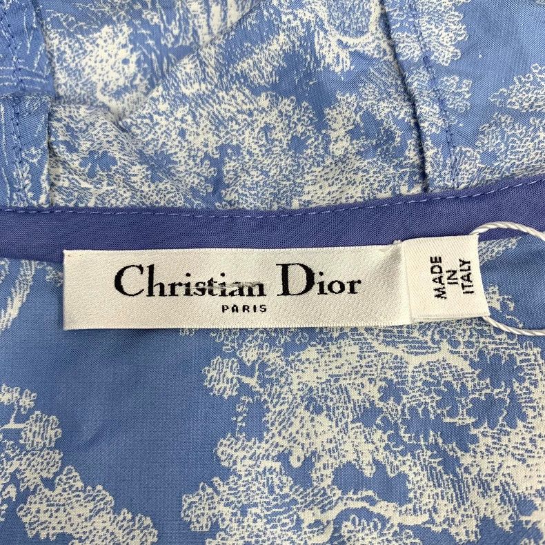 Dior Dior Light blue animal jungle print hooded drawstring half Size XXS / US 00 / IT 34 - 6 Thumbnail