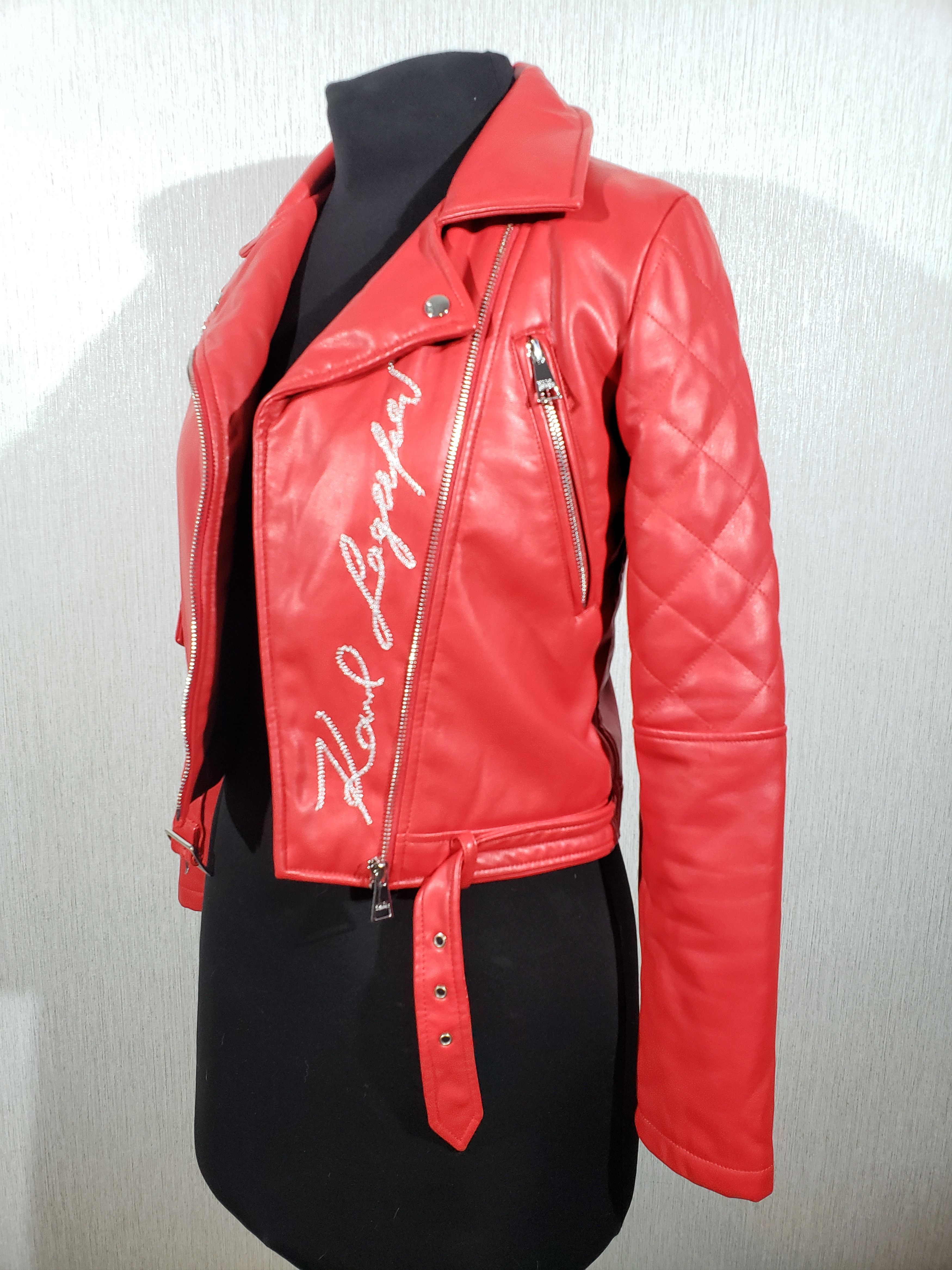 Other Great red faux leather jacket for women. Size S / US 4 / IT 40 - 2 Thumbnail