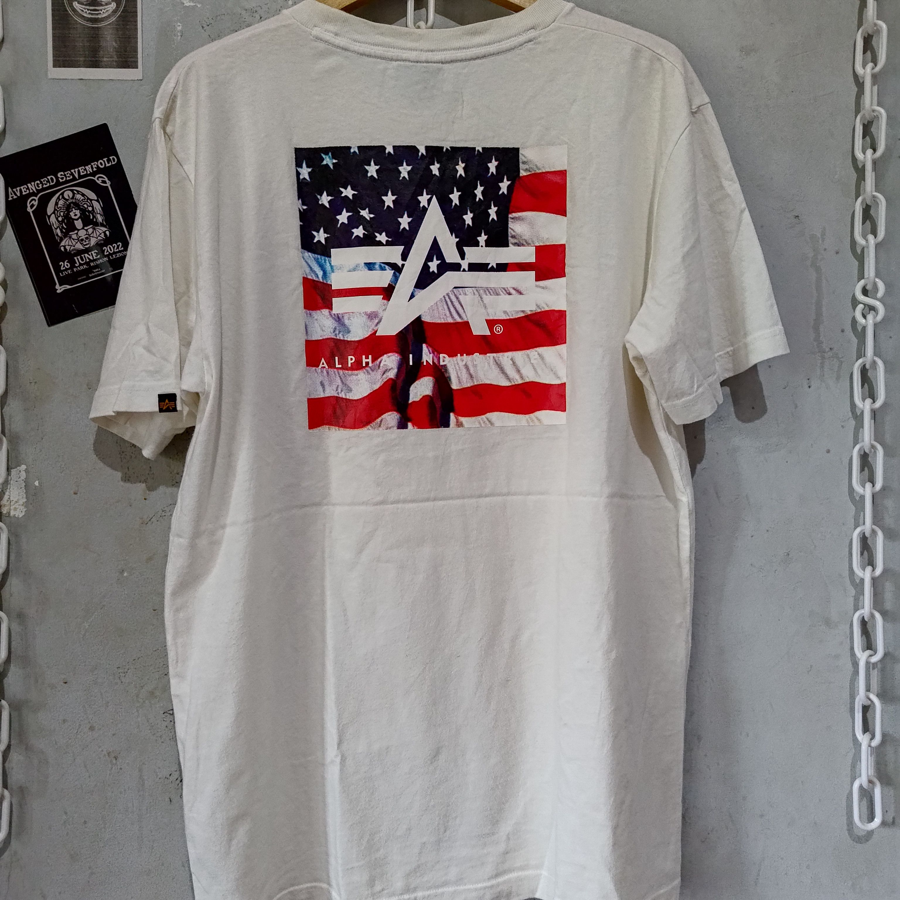 Alpha Industries American Flag Back ART Size US L / EU 52-54 / 3 - 3 Thumbnail