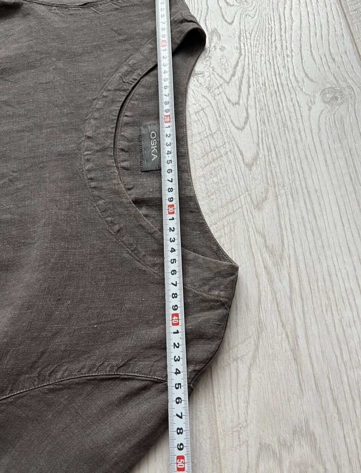 OSKA × Vintage OSKA Linen Asymmetric Hem Blouse – Size III (M/L) Size L / US 10 / IT 46 - 14 Thumbnail
