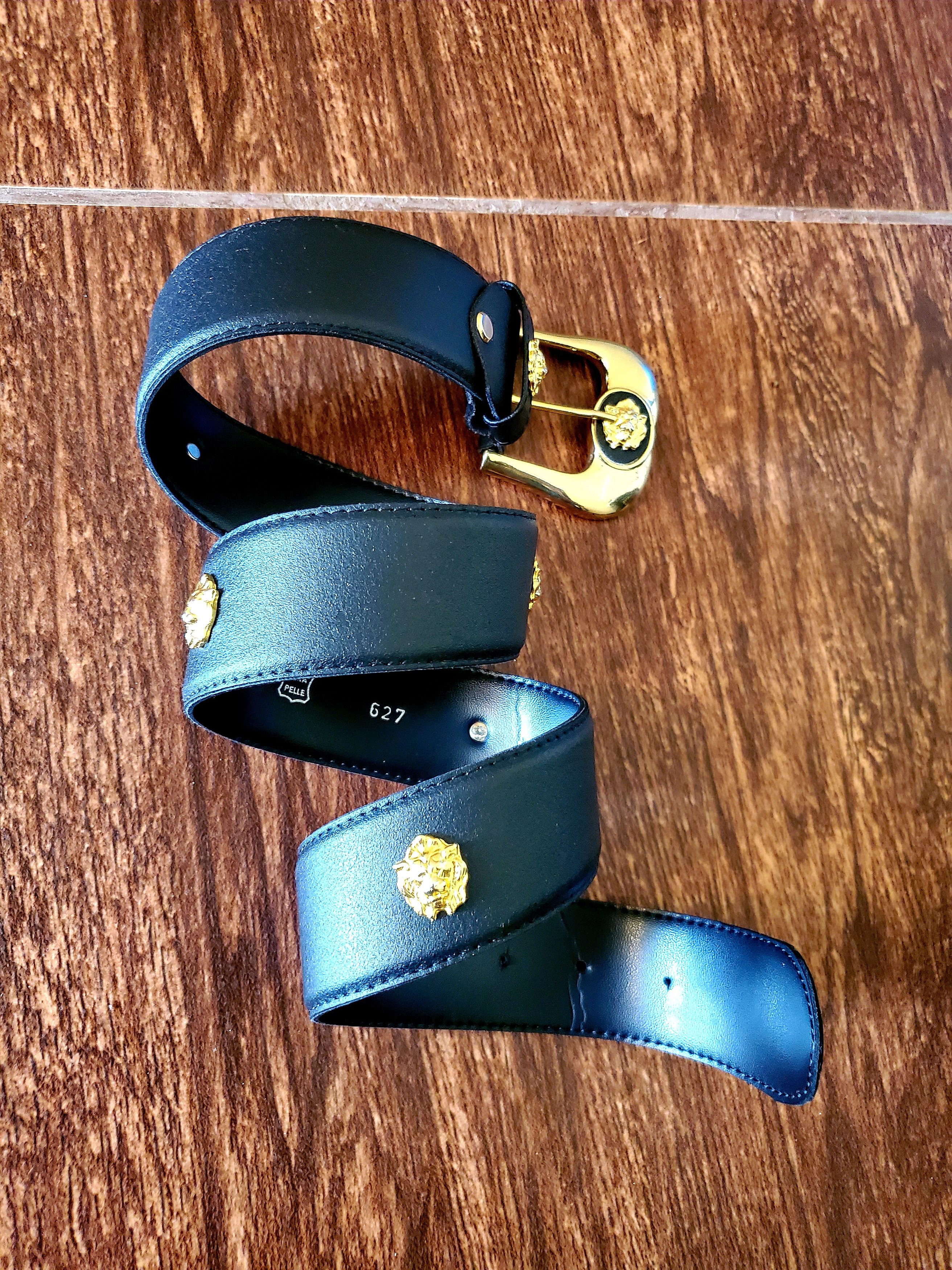 Vintage Leather belt in the style of Gianna Versace jellyfish Size ONE SIZE - 3 Thumbnail