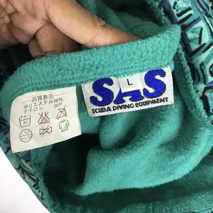 Vintage Vtg SAS Scuba Driving Equipment Pop Art Fleece Jacket Size US L / EU 52-54 / 3 - 6 Thumbnail