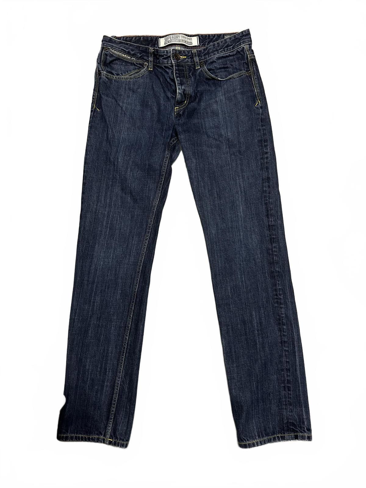 Superdry Superdry The Standard Blue Jeans - Classic Fit Size US 34 / EU 50 - 2 Thumbnail