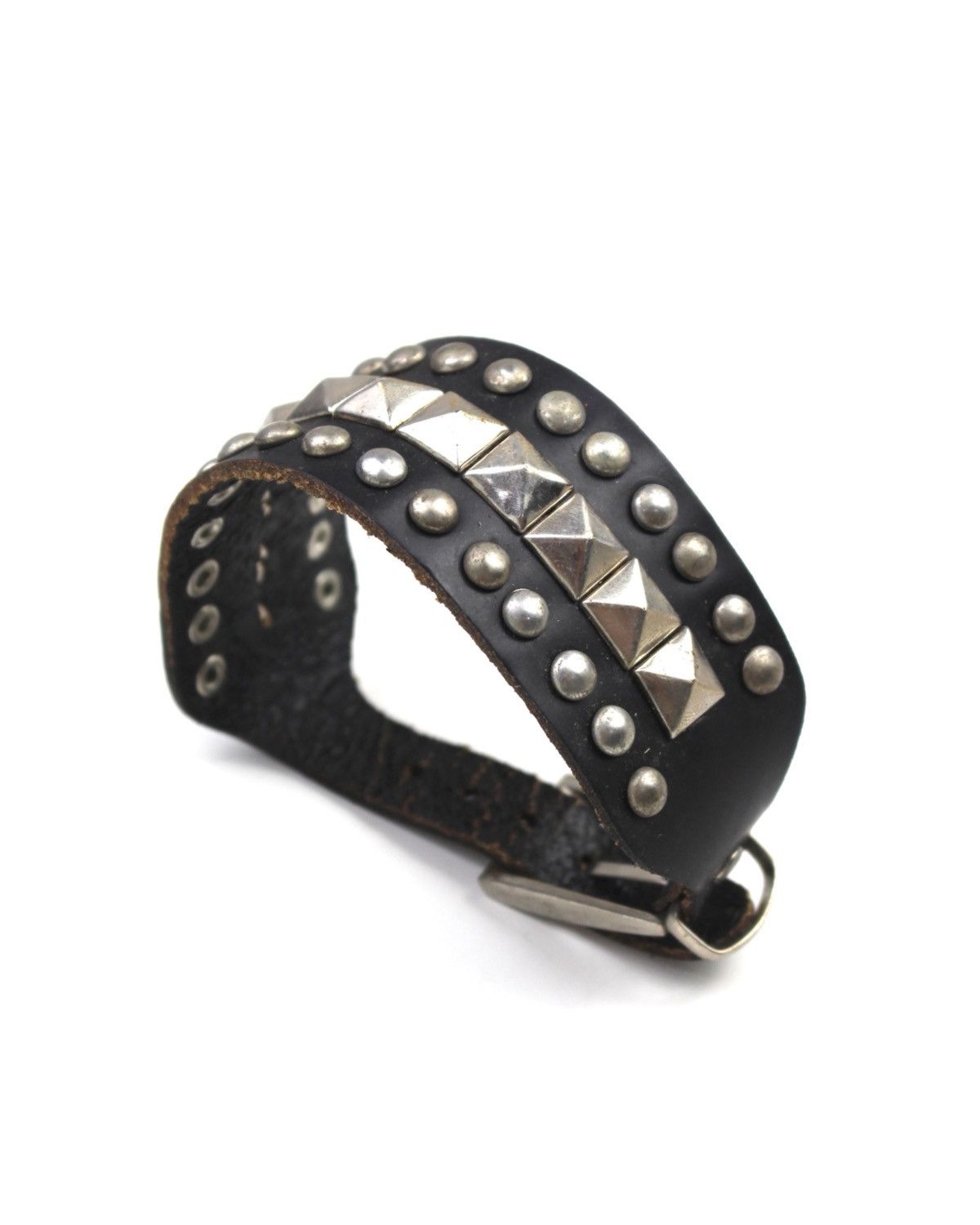 2000S JAPANESE MADE STUDDED PUNK LEATHER BRACELET