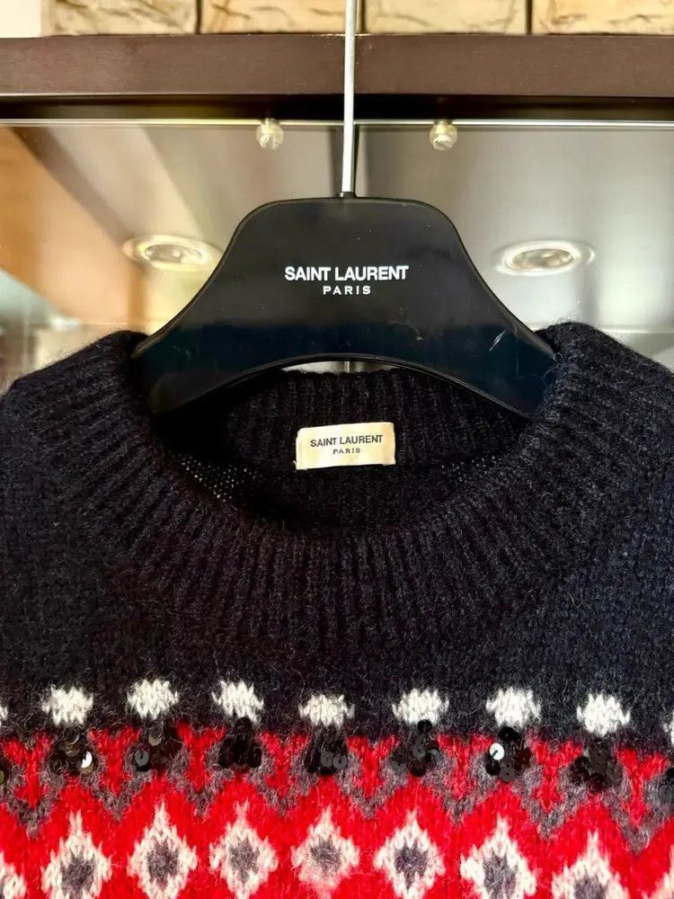 Saint Laurent Paris Saint Laurent Paris by Hedi 16AW Ethical Style Sweater-2507 Size US XL / EU 56 / 4 - 4 Thumbnail