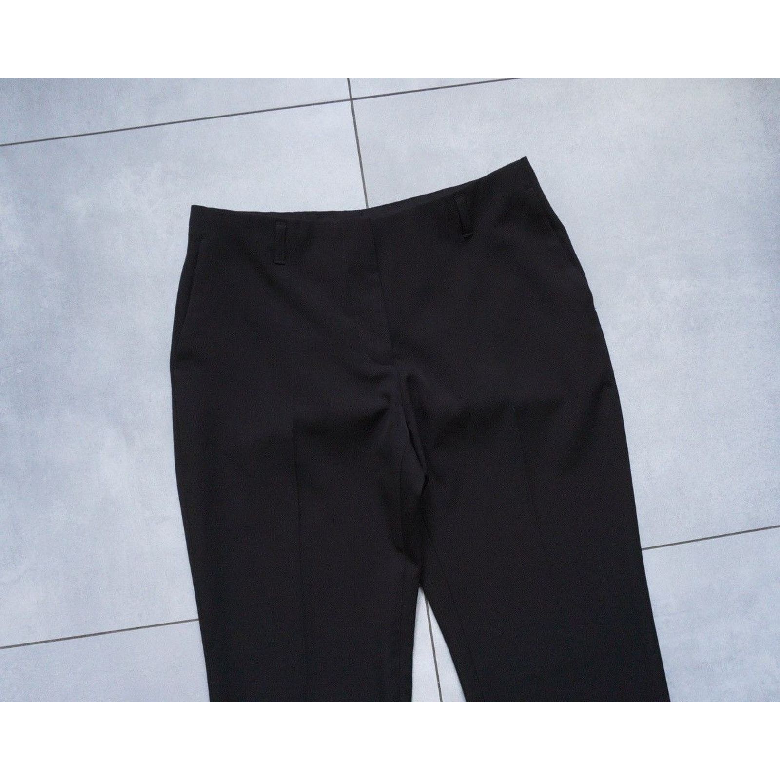 Dries Van Noten Dries van noten classic black wool trousers pants Size 30" / US 8 / IT 44 - 2 Thumbnail