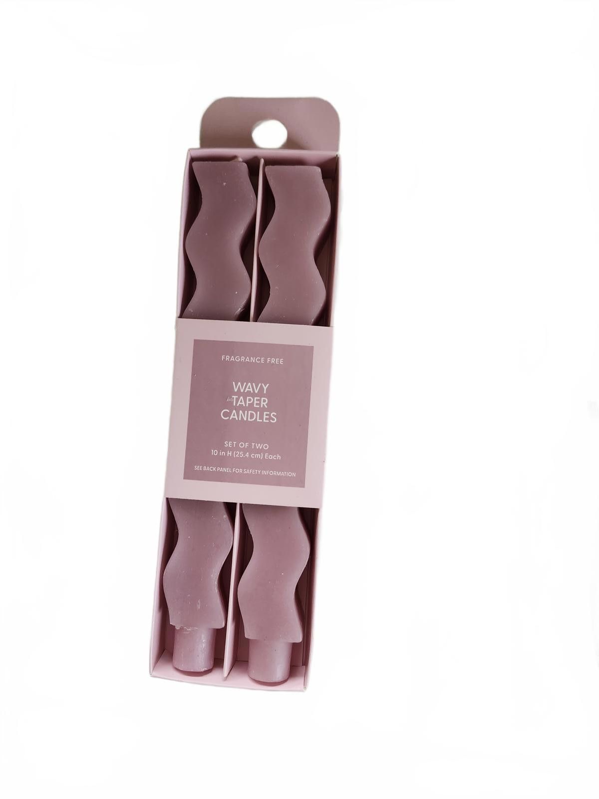 Designer Fragrance free wavy taper candles Size ONE SIZE - 1 Preview