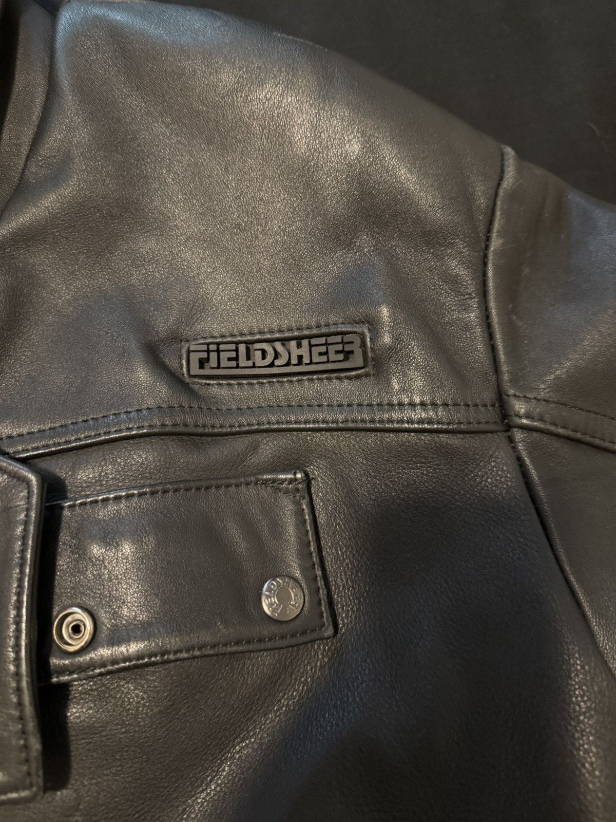 Japanese Brand × Vintage fieldsheer heavy leather jack Size US L / EU 52-54 / 3 - 4 Thumbnail