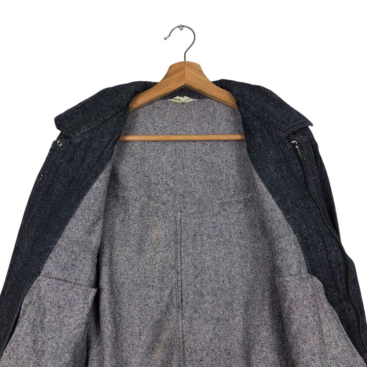 Japanese Brand 📌Vintage Denim Bomber Jacket Mige Parso Issey Miyake Size US M / EU 48-50 / 2 - 15 Thumbnail