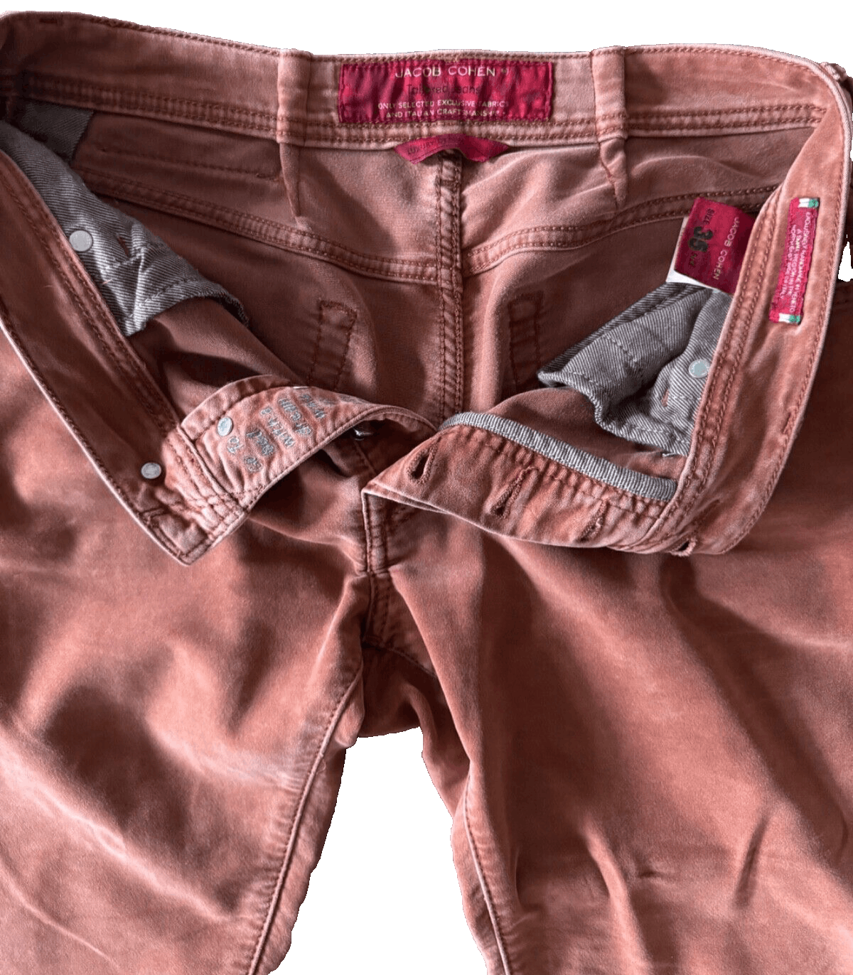 Jacob Cohen Jacob Cohen Men’s 35x30 Chino Pants Trousers Red Size US 35 - 8 Thumbnail