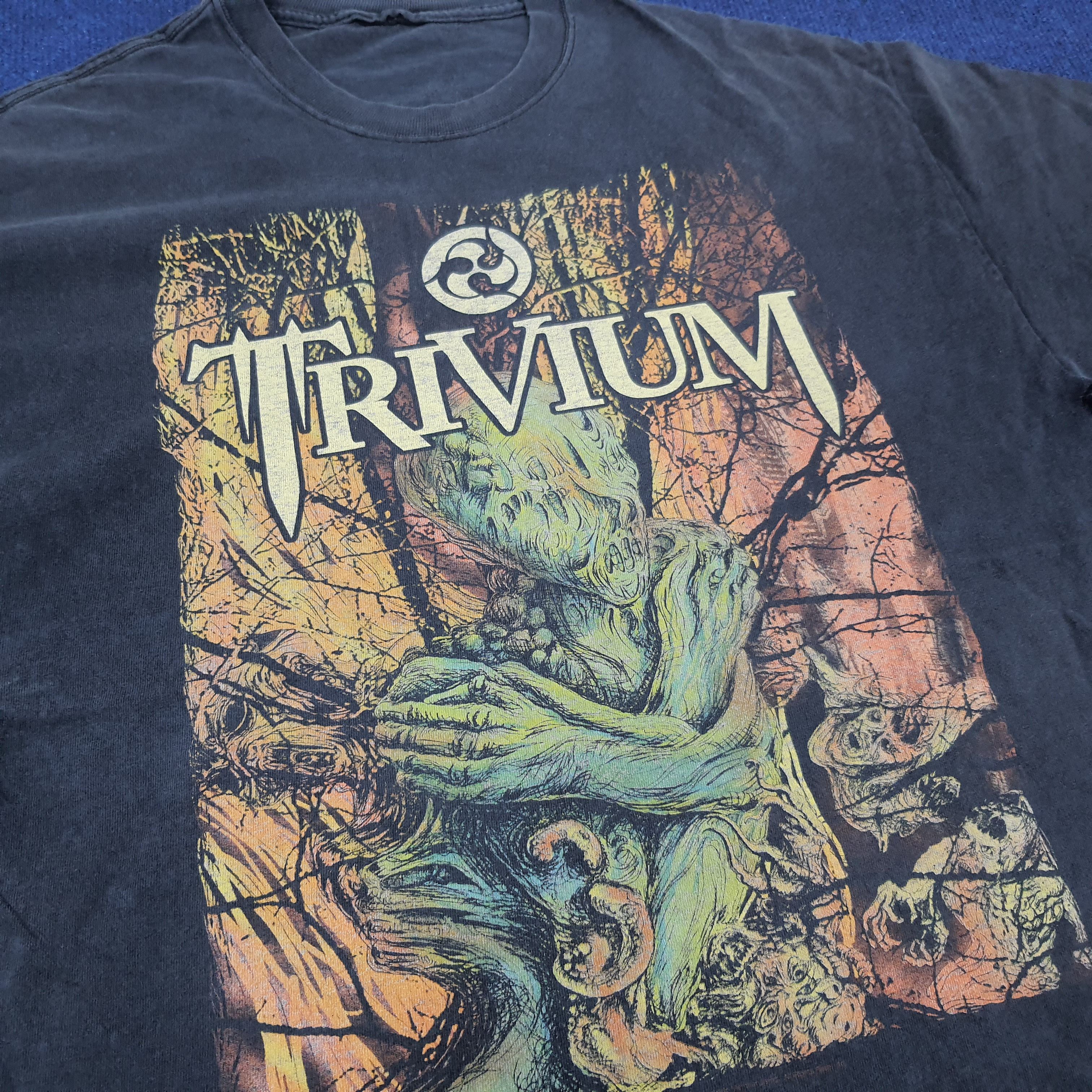 Band Tees × Vintage Vintage Trivium America Rock Band Photo Tee Tshirt Size US L / EU 52-54 / 3 - 2 Thumbnail