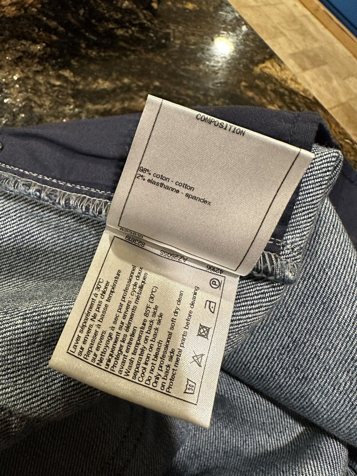 Chanel Chanel Coco Decorative Gradient Blue Painted Denim Jeans Size 34" / US 12 / IT 48 - 11 Thumbnail