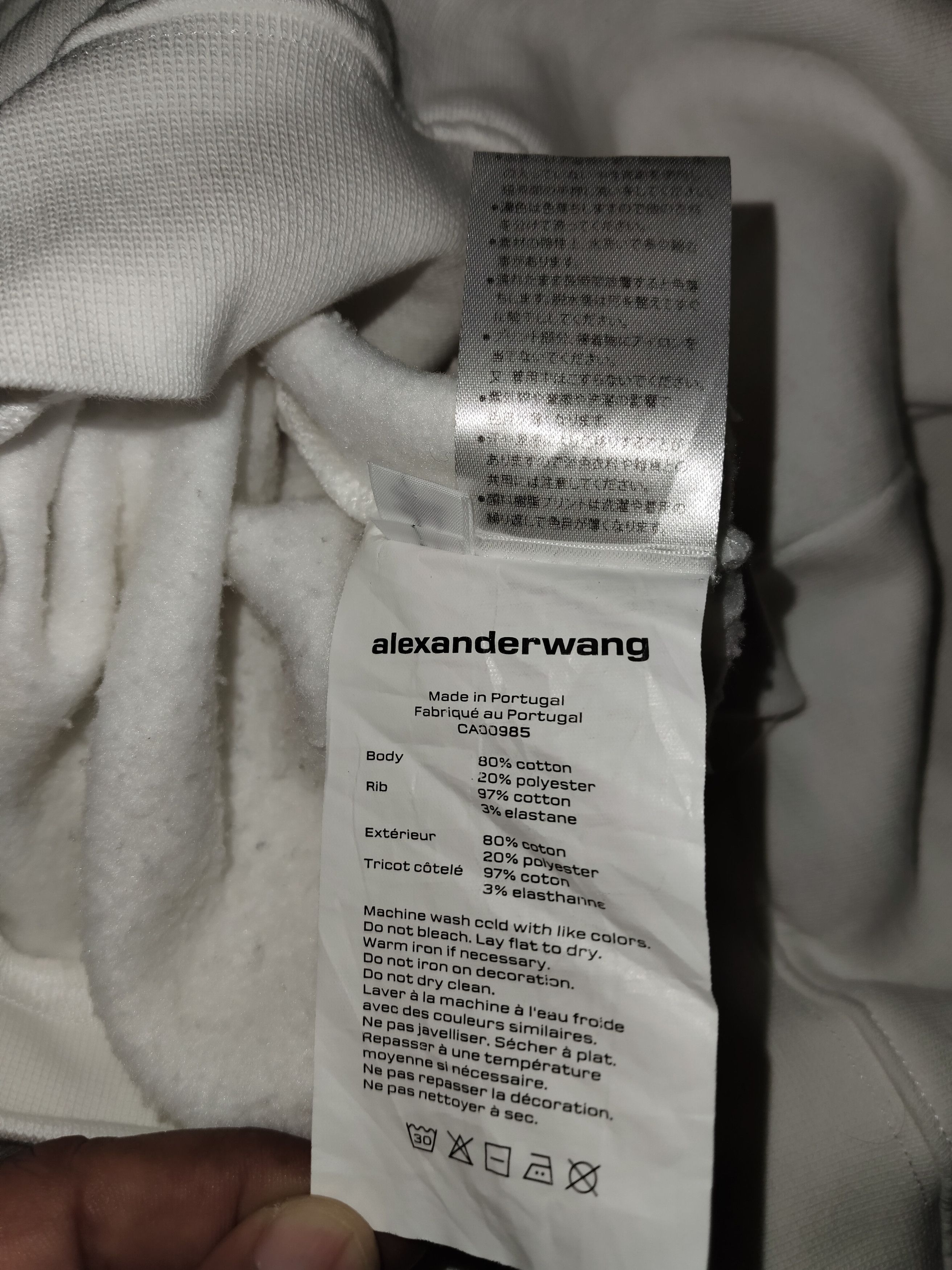Alexander Wang ALEXANDER WANG Crop Hoodie Size US L / EU 52-54 / 3 - 9 Thumbnail