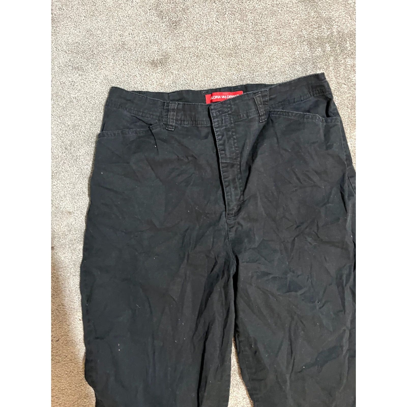 Gloria Vanderbilt Gloria Vanderbilt Women’s Pants Size 8 Capri Mid Rise Black Cotton Spandex Pockets Casual Size 30" / US 8 / IT 44 - 2 Thumbnail