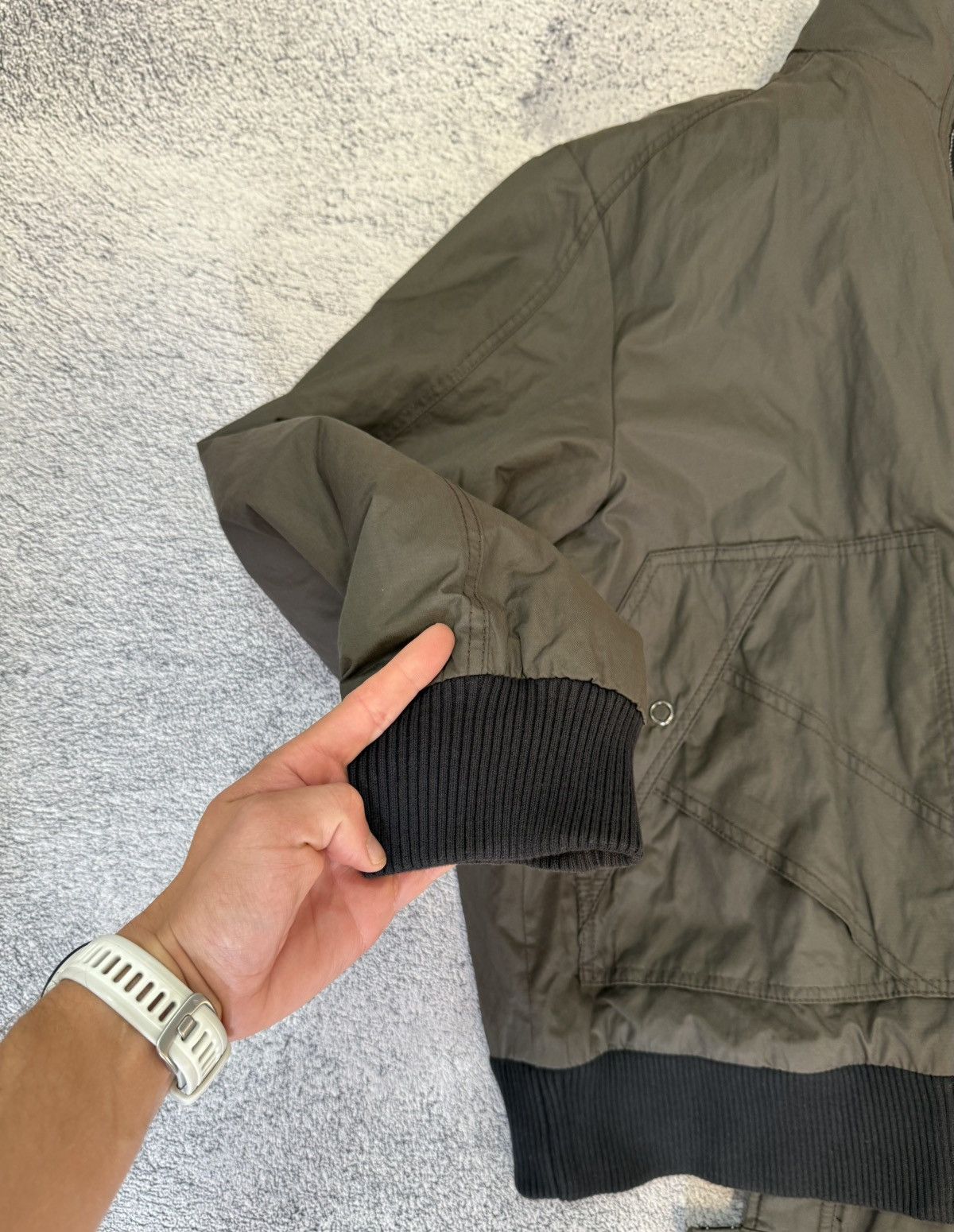 Yves Saint Laurent YSL Yves Saint Laurent Jacket L Graphite Logo Bomber Designe Size US L / EU 52-54 / 3 - 16 Thumbnail