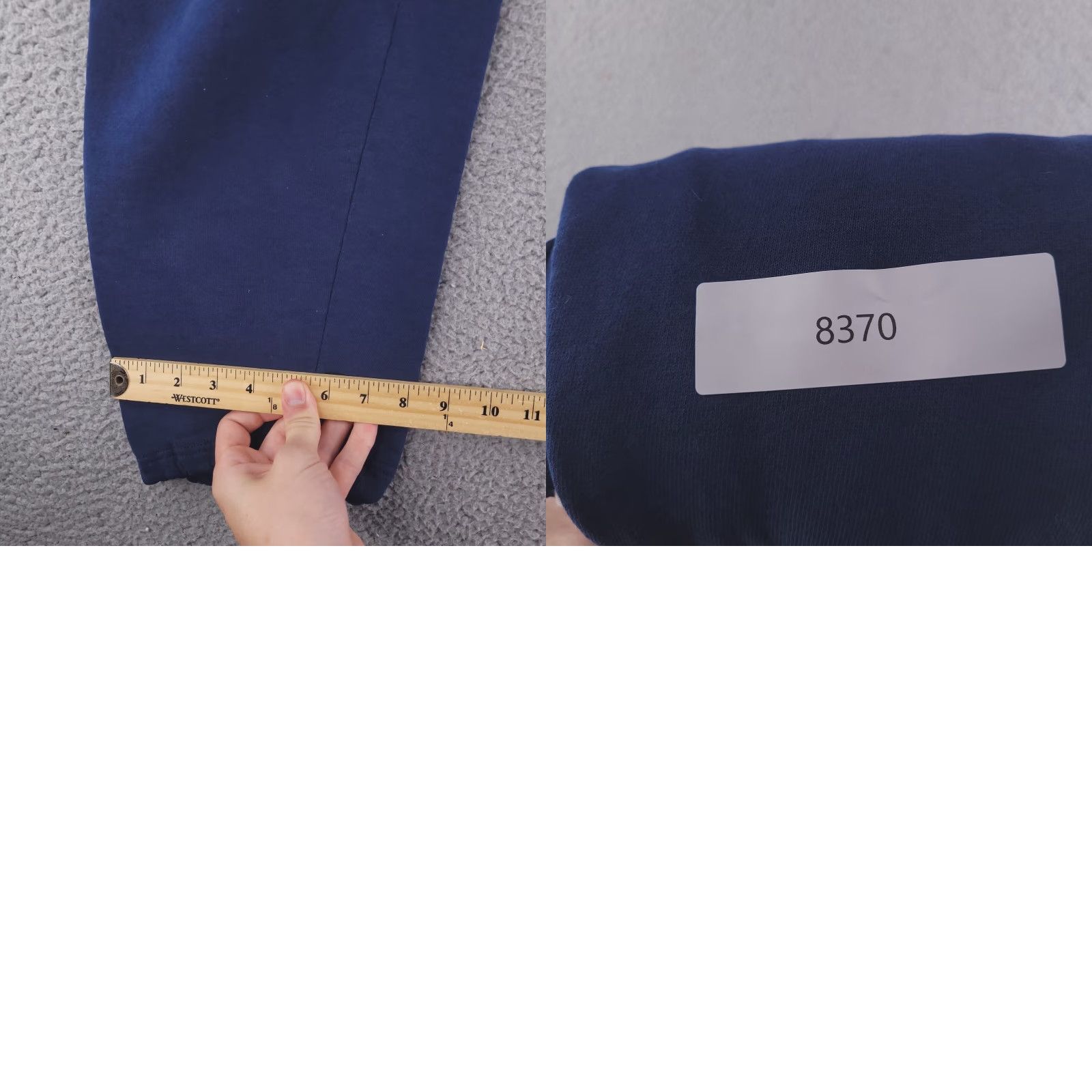 Vintage VINTAGE Russell Sweatpants Mens Large Made USA Classic Fit Straight Fit Pants Blue Size US 33 - 8 Thumbnail