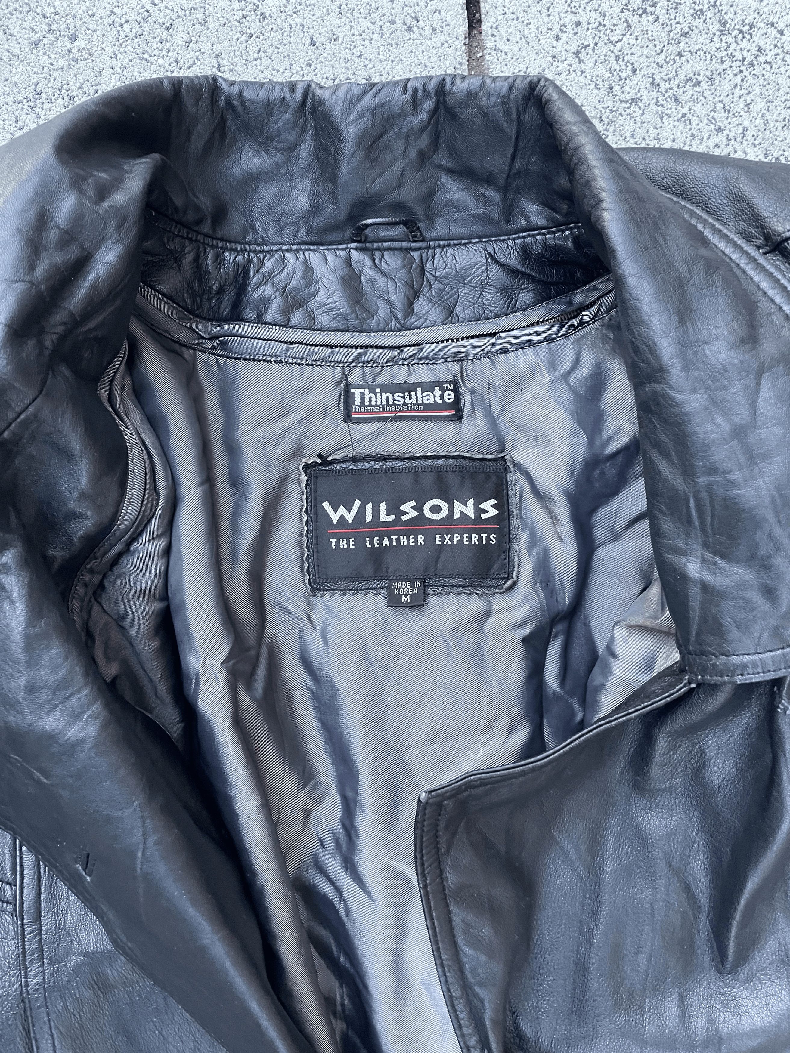 Vintage × Wilsons Leather Vintage Wilsons Leather Double Breasted Trenchcoat Size US M / EU 48-50 / 2 - 3 Thumbnail