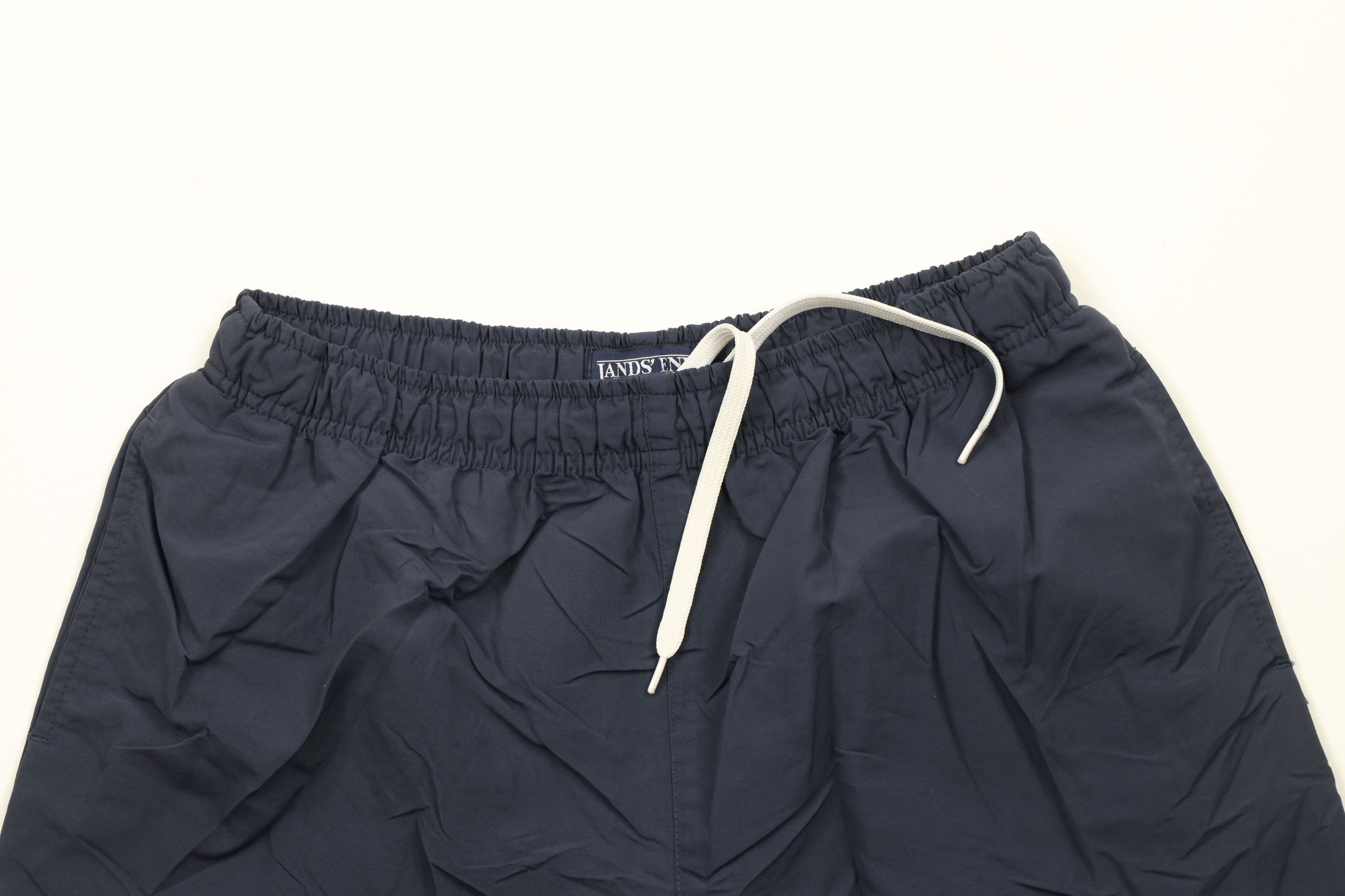 Lands' End × Vintage Vintage 90s Lands End Longer Fit Nylon Shorts Baggies Blue Size 27" / US 4 / IT 40 - 2 Thumbnail