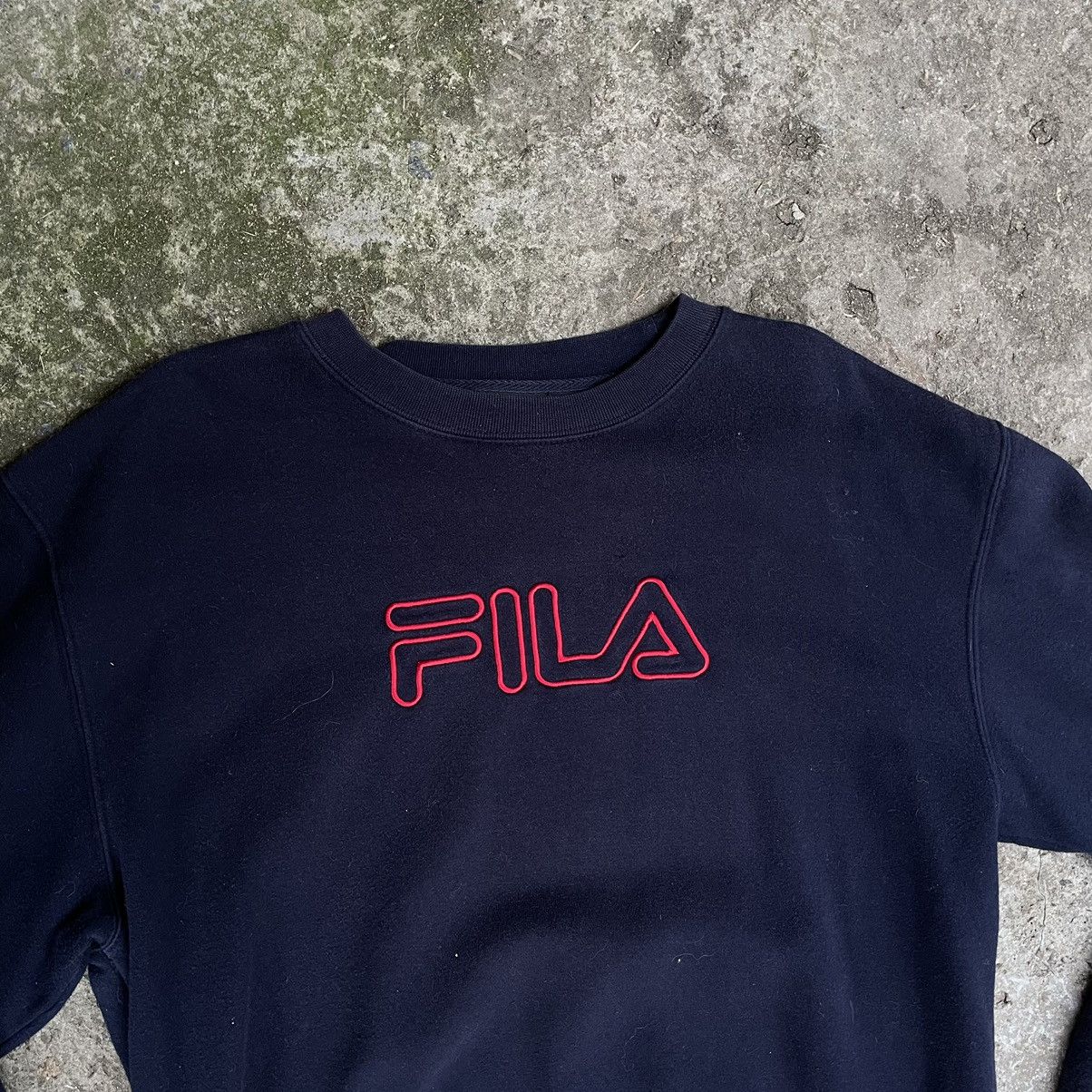 Fila × Vintage Vintage Fila Sweatshirt Big Logo Size L Streetwear Size US L / EU 52-54 / 3 - 5 Thumbnail