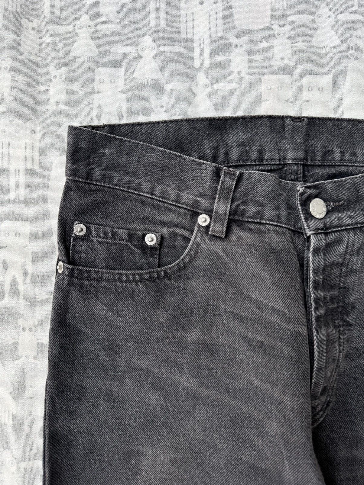 Helmut Lang Helmut Lang AW00 Painter Charcoal Classic Cut Denim Jeans Size US 30 / EU 46 - 5 Thumbnail