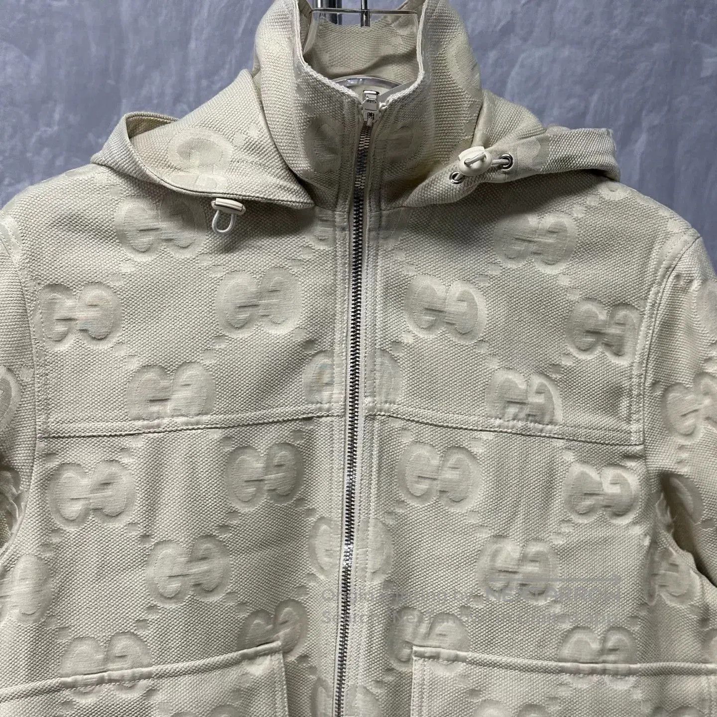 Gucci gucci all-over double g hooded jacket. Size S / US 4 / IT 40 - 3 Thumbnail