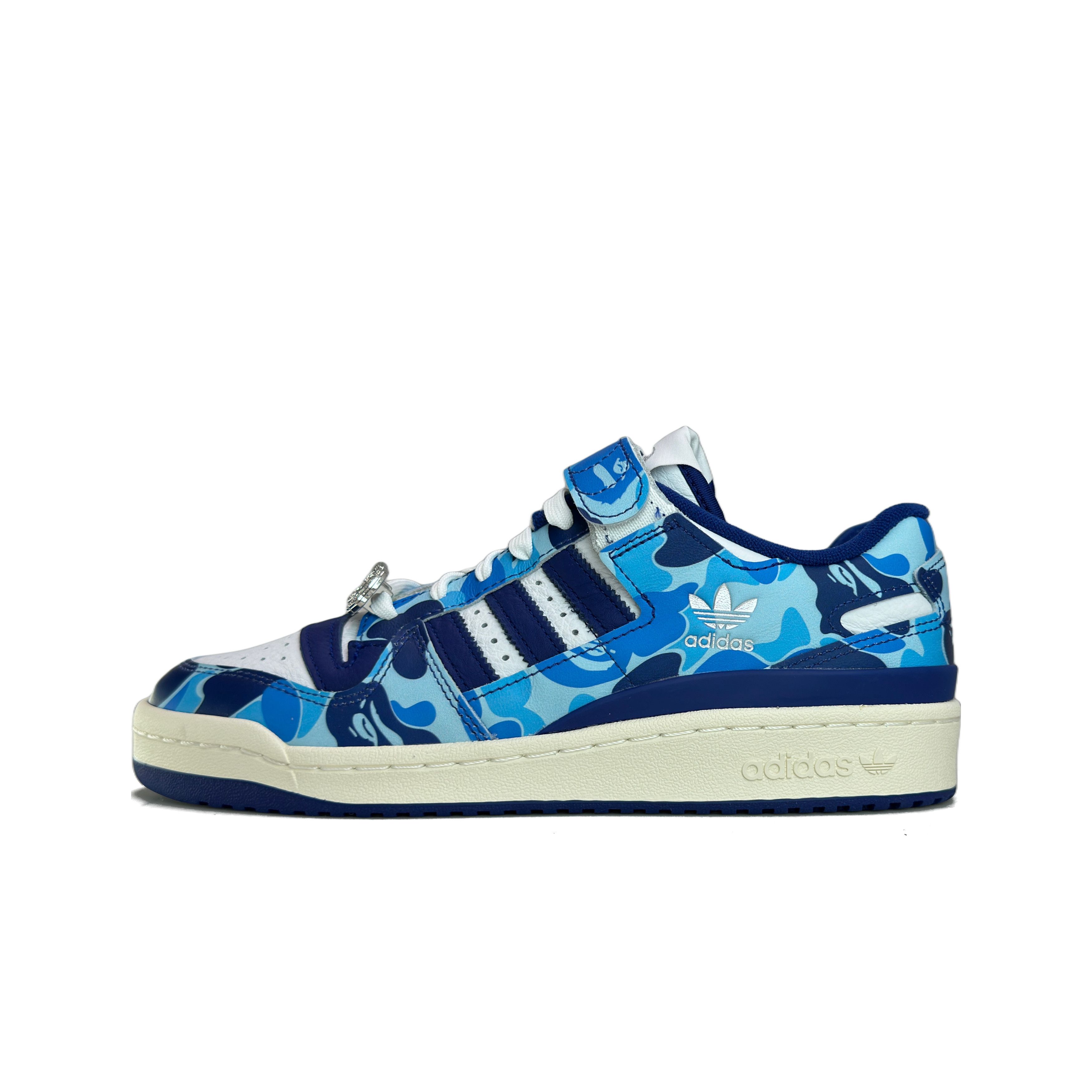 Adidas A BATHING APE x adidas Forum 84 Low Blue Camo Size 7 Size US 7 / EU 40 - 1 Thumbnail