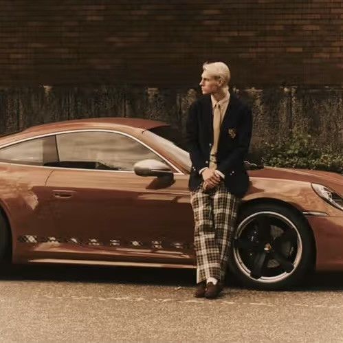 Japanese Brand SUPER RARE! PORSCHE × POGGY 911 Japan Exclusive Blazer Size 42R - 4 Thumbnail