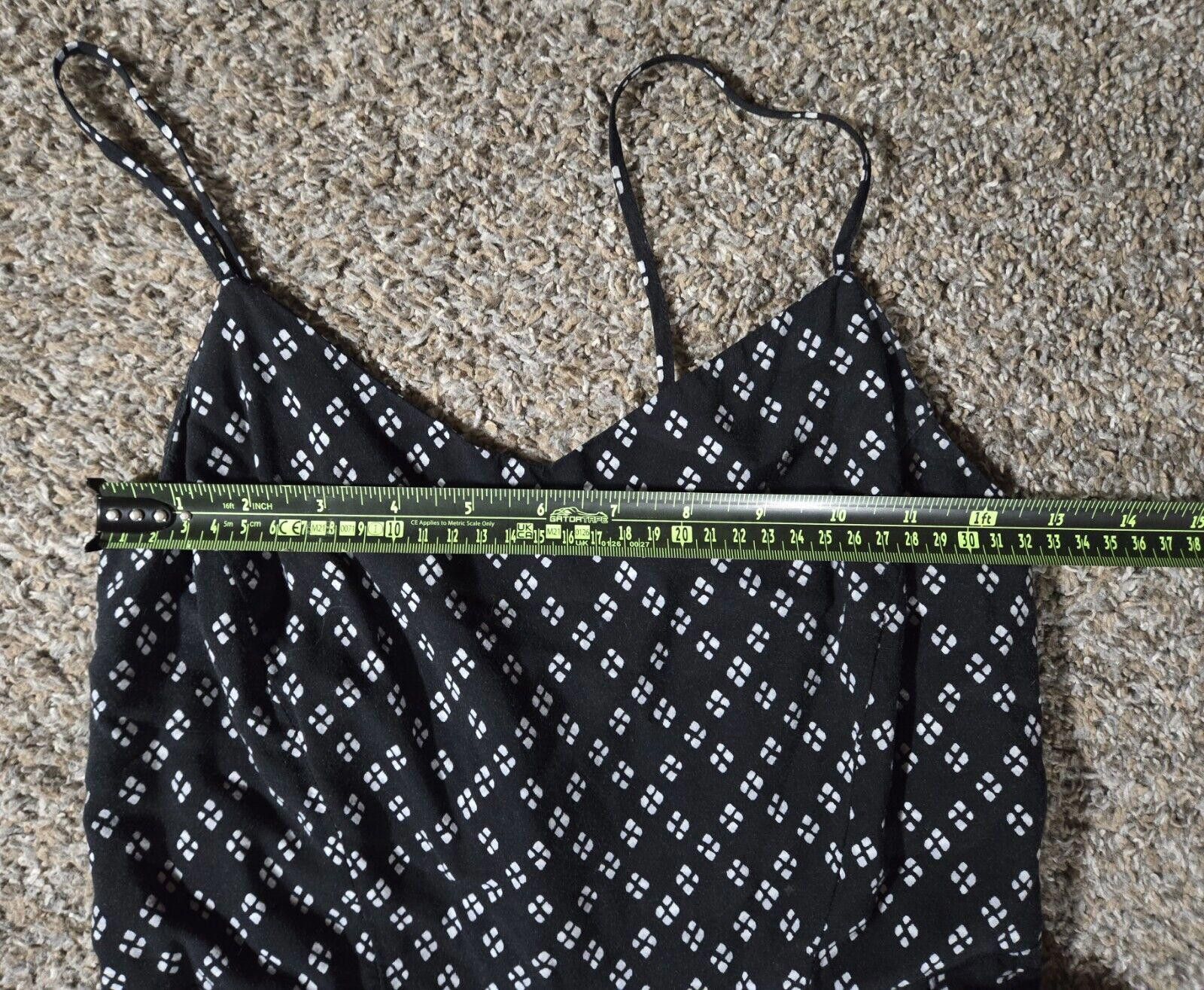 Old Navy Old Navy Black/White Flared Skirt Sundress. Side Zipper Sz M Size M / US 6-8 / IT 42-44 - 5 Thumbnail