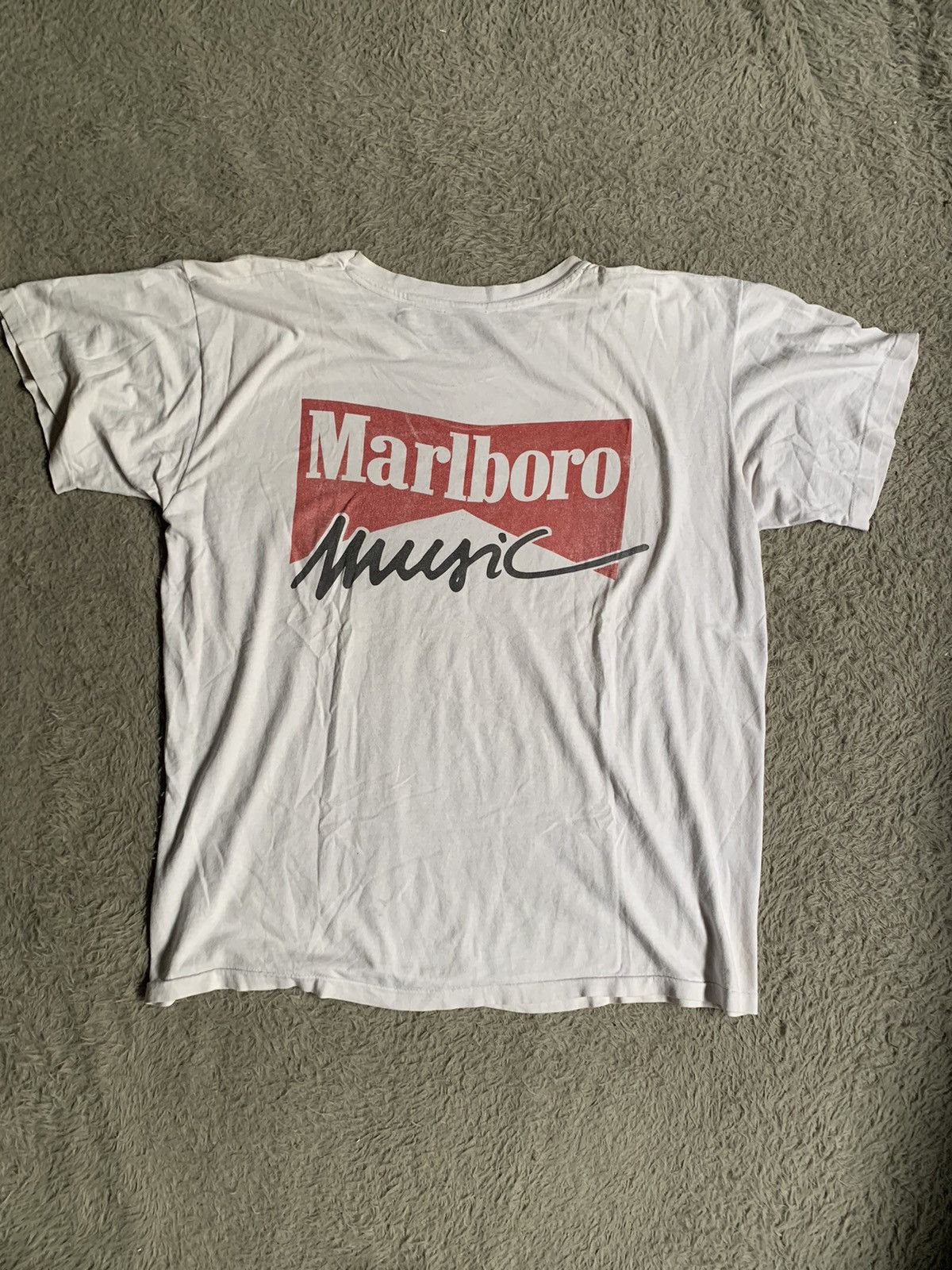 Marlboro Vintage 90s Thrashed Faded Marlboro Music Tee Erd Grunge Size US L / EU 52-54 / 3 - 7 Thumbnail