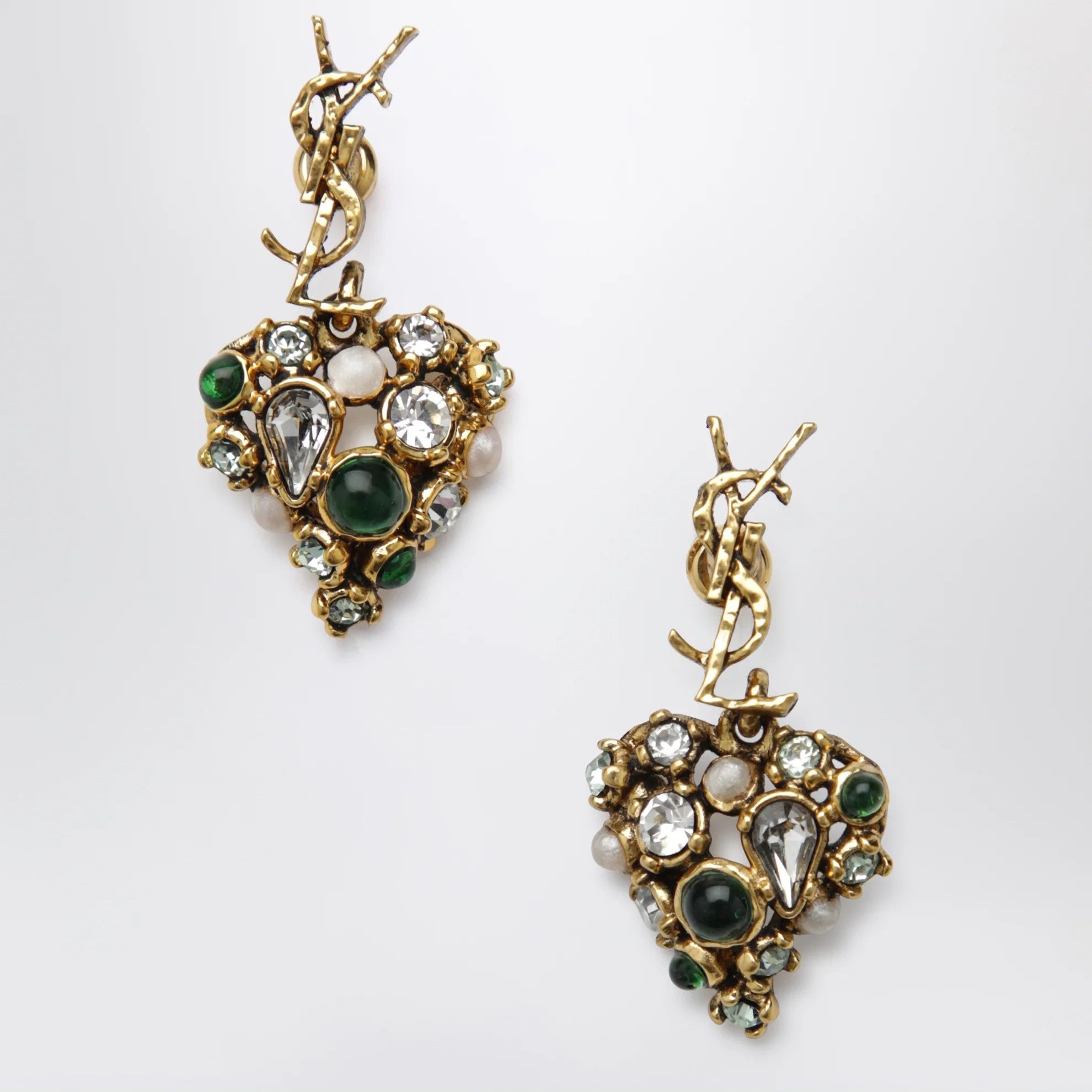 Saint Laurent Paris o1d2blof0526 Size: OS / Cassandre Heart Earrings Size ONE SIZE - 1 Thumbnail