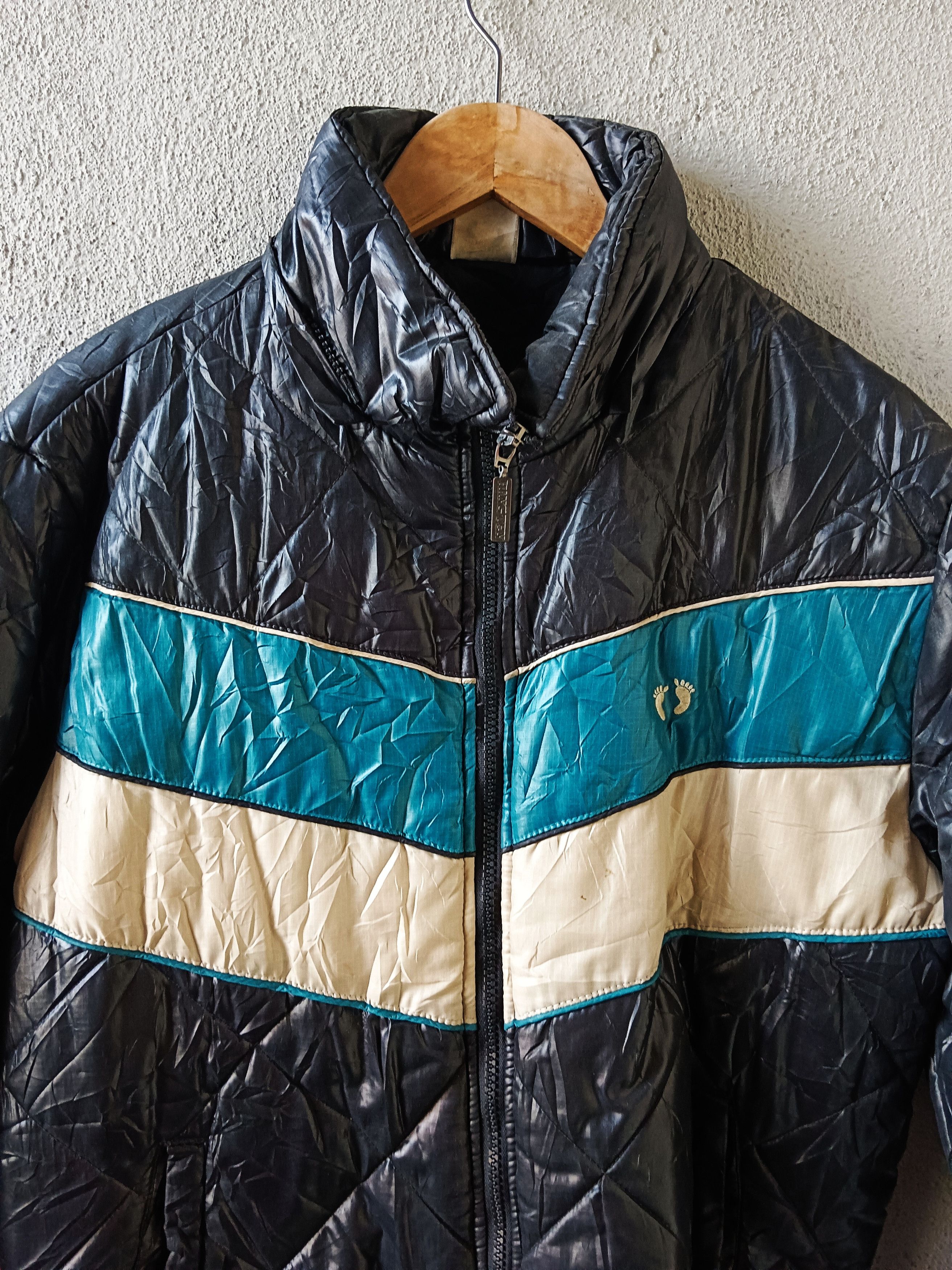 Hang Ten × Vintage Vintage HANG TEN Winter Zipper Jacket Striped Size M Size US M / EU 48-50 / 2 - 9 Thumbnail