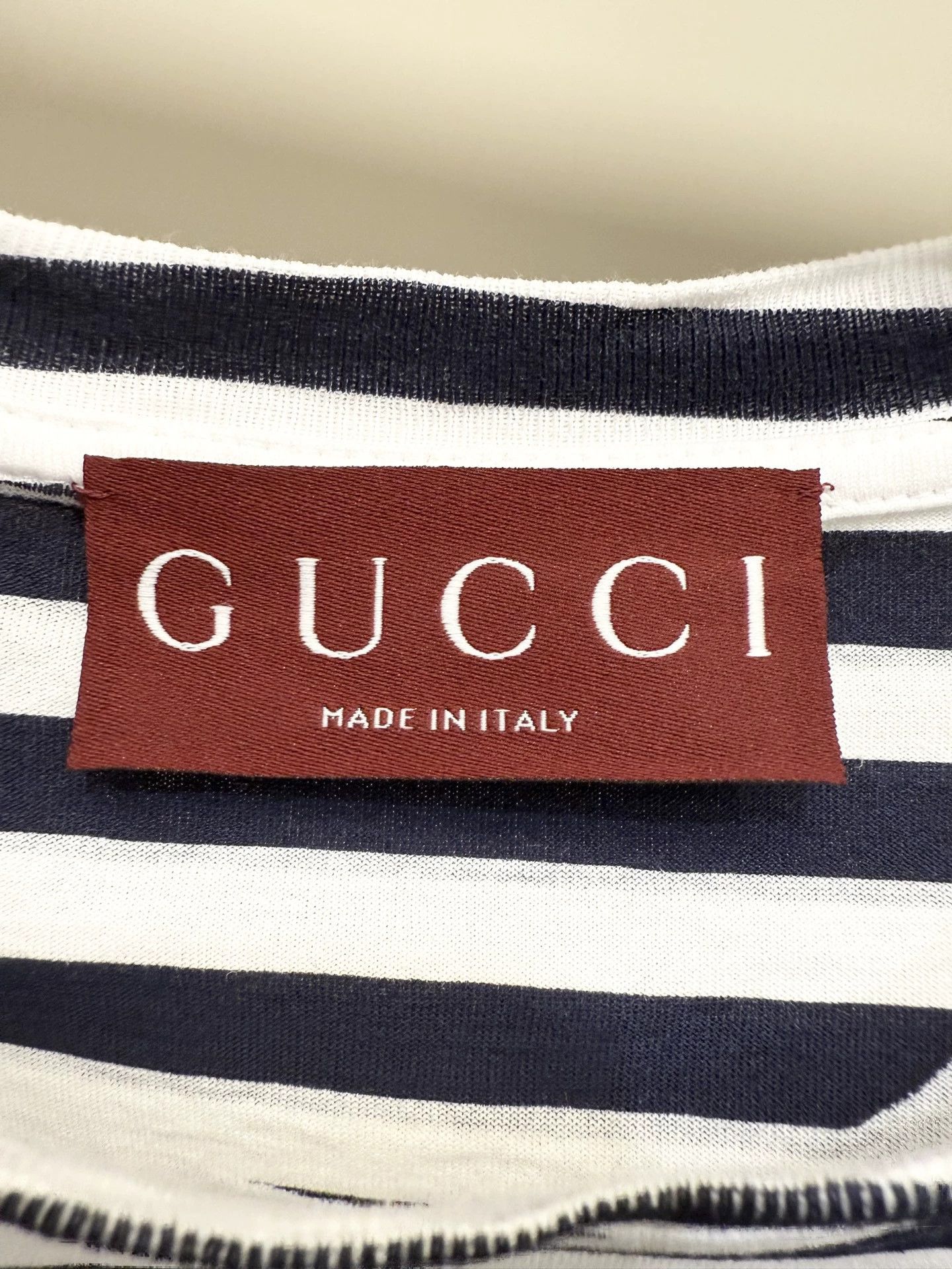 Gucci Gucci Black & White Stripe Short Sleeve Pre-Owned S Size S / US 4 / IT 40 - 3 Thumbnail