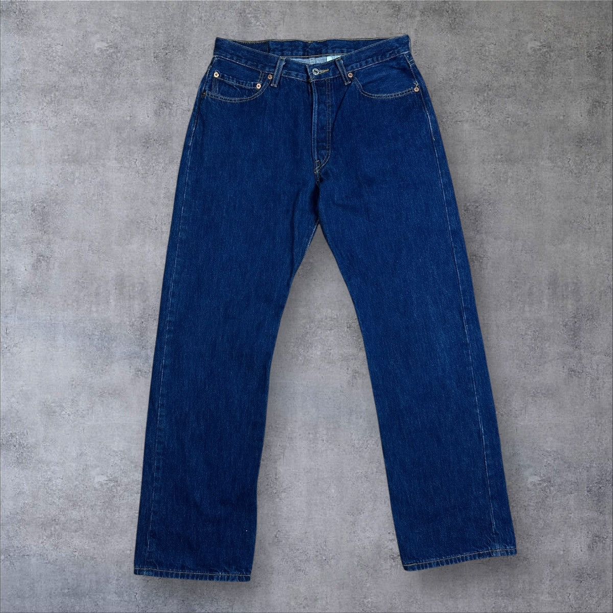 Levi's × Vintage Vintage Levi’s 501 Navy Blue Jeans Denim Pants W34 L32 Size US 34 / EU 50 - 2 Thumbnail