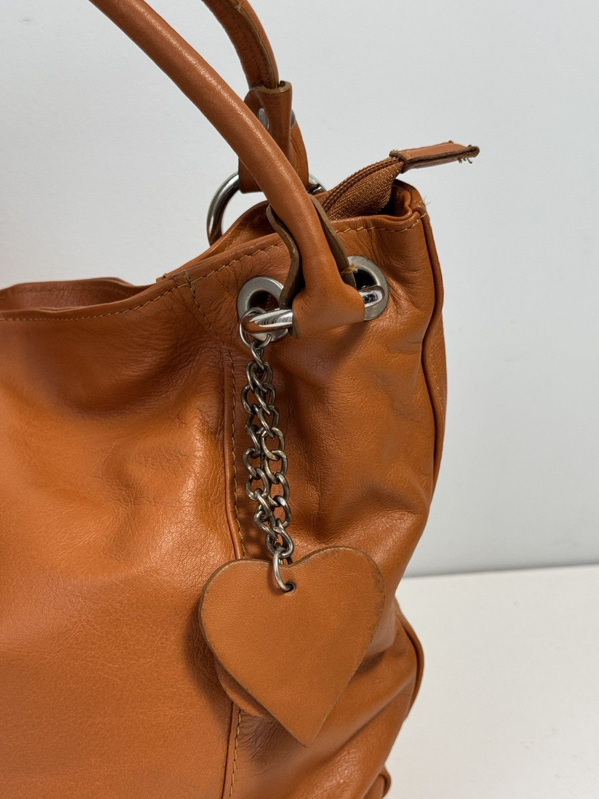 Genuine Leather Genuine leather crossbody shoulder bag Carmel color Size ONE SIZE - 6 Thumbnail