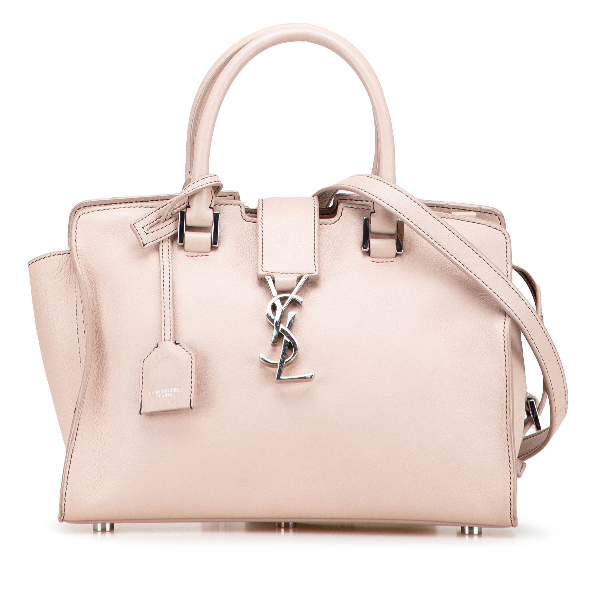 Yves Saint Laurent Yves Saint Laurent Baby Leather Monogram Downtown Cabas Satchel Size ONE SIZE - 1 Thumbnail