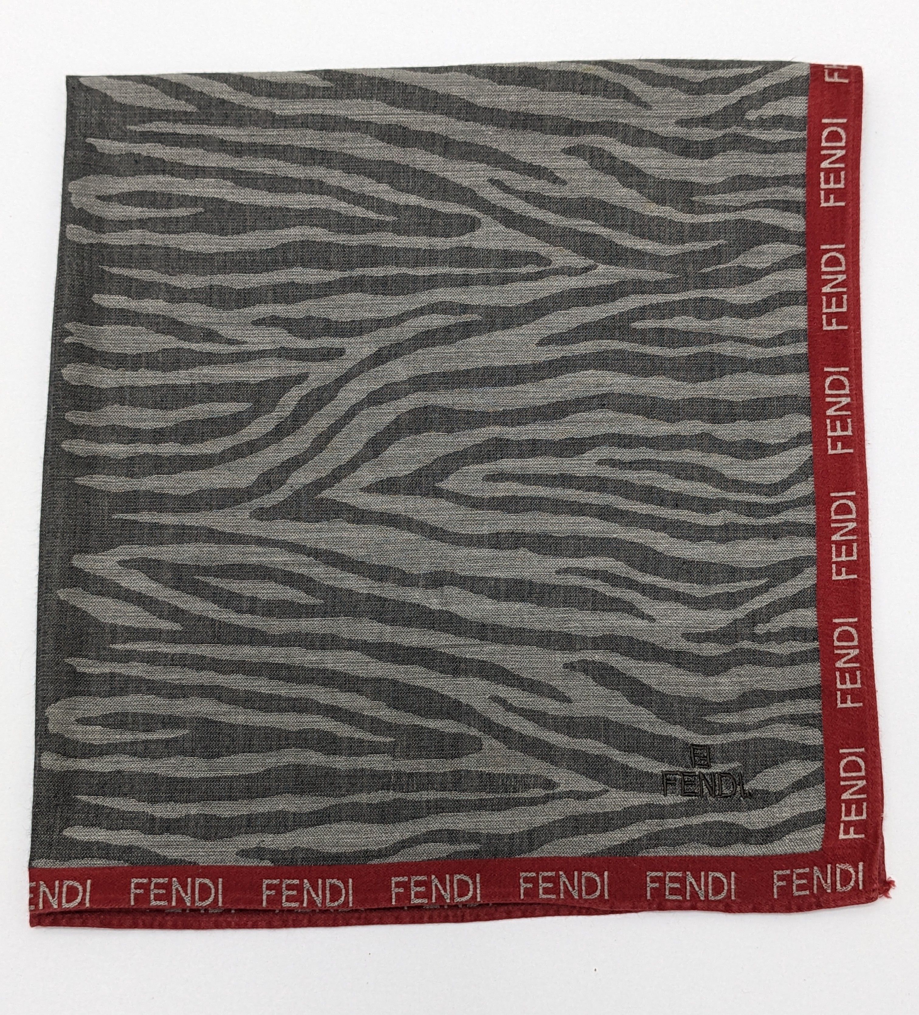 Fendi Fendi Italian Designer Handkerchief Zebra Pattern Size ONE SIZE - 1 Thumbnail