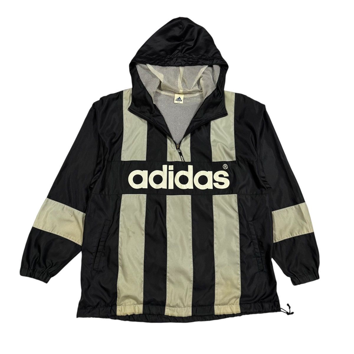 Adidas Vtg🔥Adidas Half Zipper Pullover Hoodies Windbreaker Size US L / EU 52-54 / 3 - 2 Thumbnail