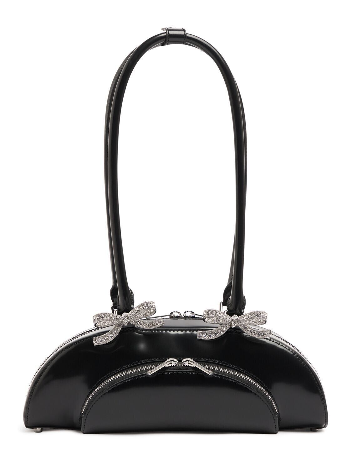 Self-Portrait SELF-PORTRAIT Black Leather Top Handle Bag New/Authentic Size ONE SIZE - 6 Thumbnail