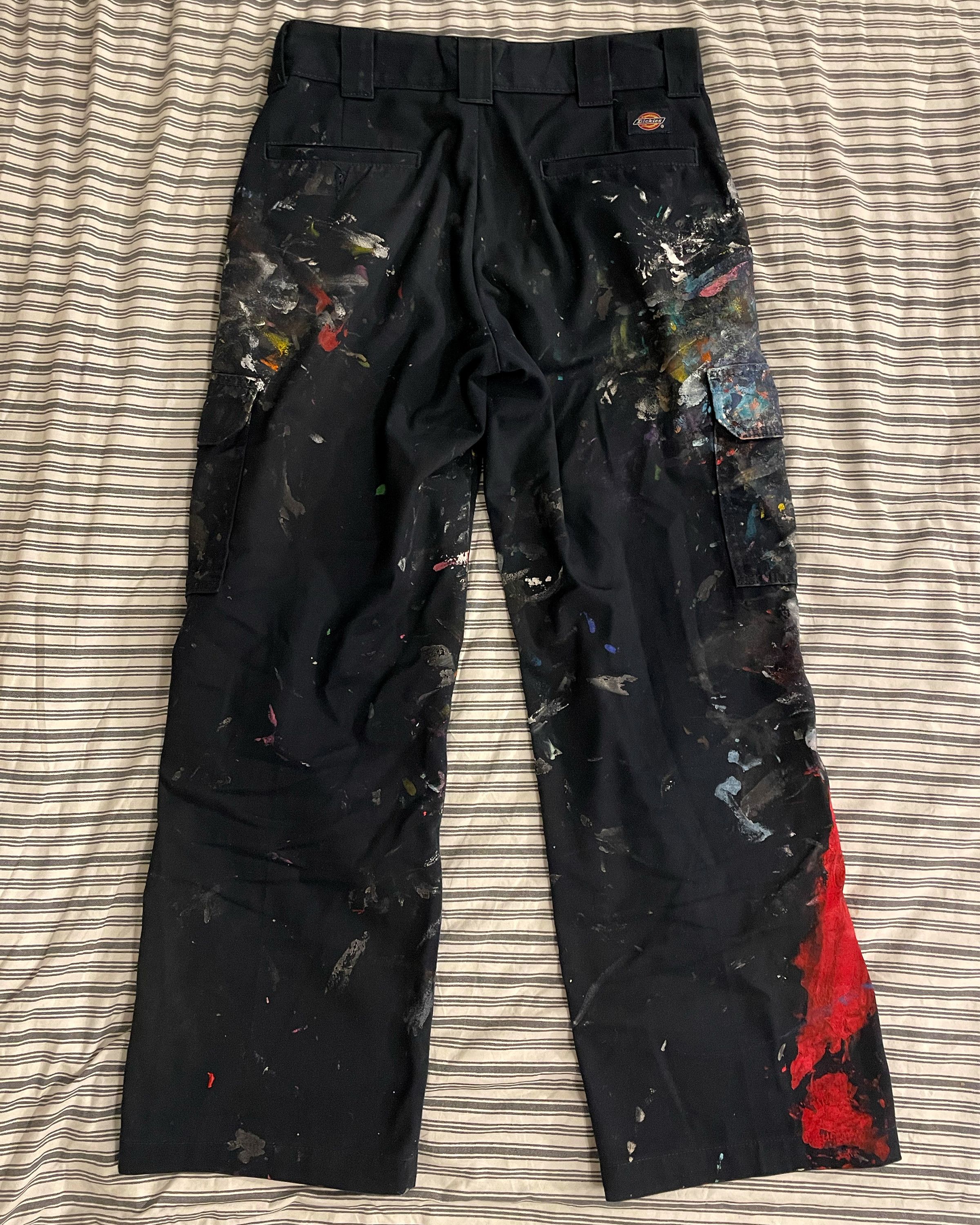 Dickies Painted Dickies Loose Fit Cargo Pants Size US 30 / EU 46 - 2 Thumbnail