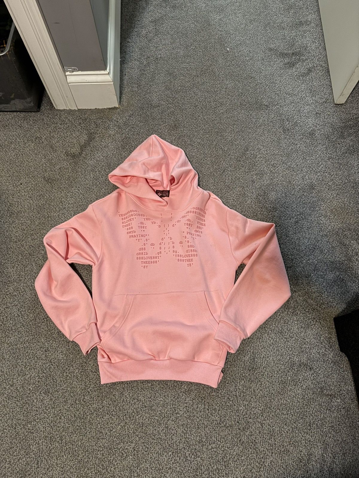 Praying PRAYING Exclusive Pink Butterfly Hoodie Men’s Size Small Size US S / EU 44-46 / 1 - 1 Thumbnail