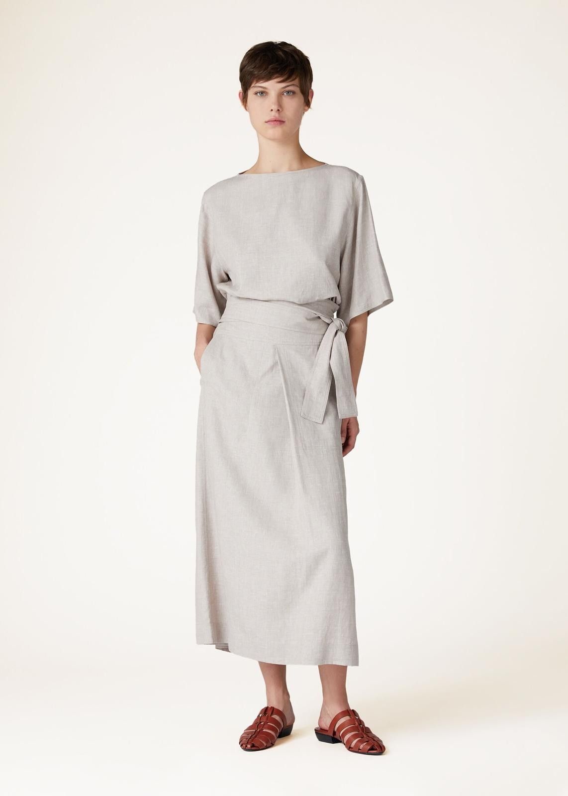 Loro Piana o1srvl11e0725 FAO0423 Mara T-Shirt in Grey Size S / US 4 / IT 40 - 4 Thumbnail