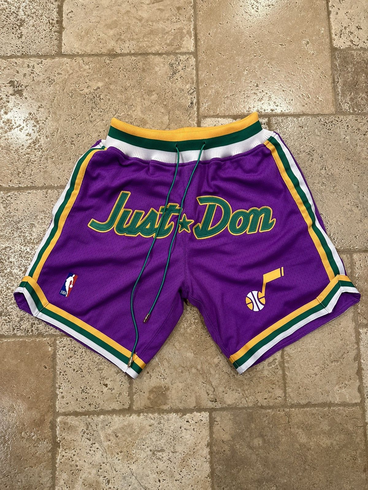 image of Just Don X Mitchell & Ness OG Nba Utah Jazz Purple Shorts, Men's (Size 30)