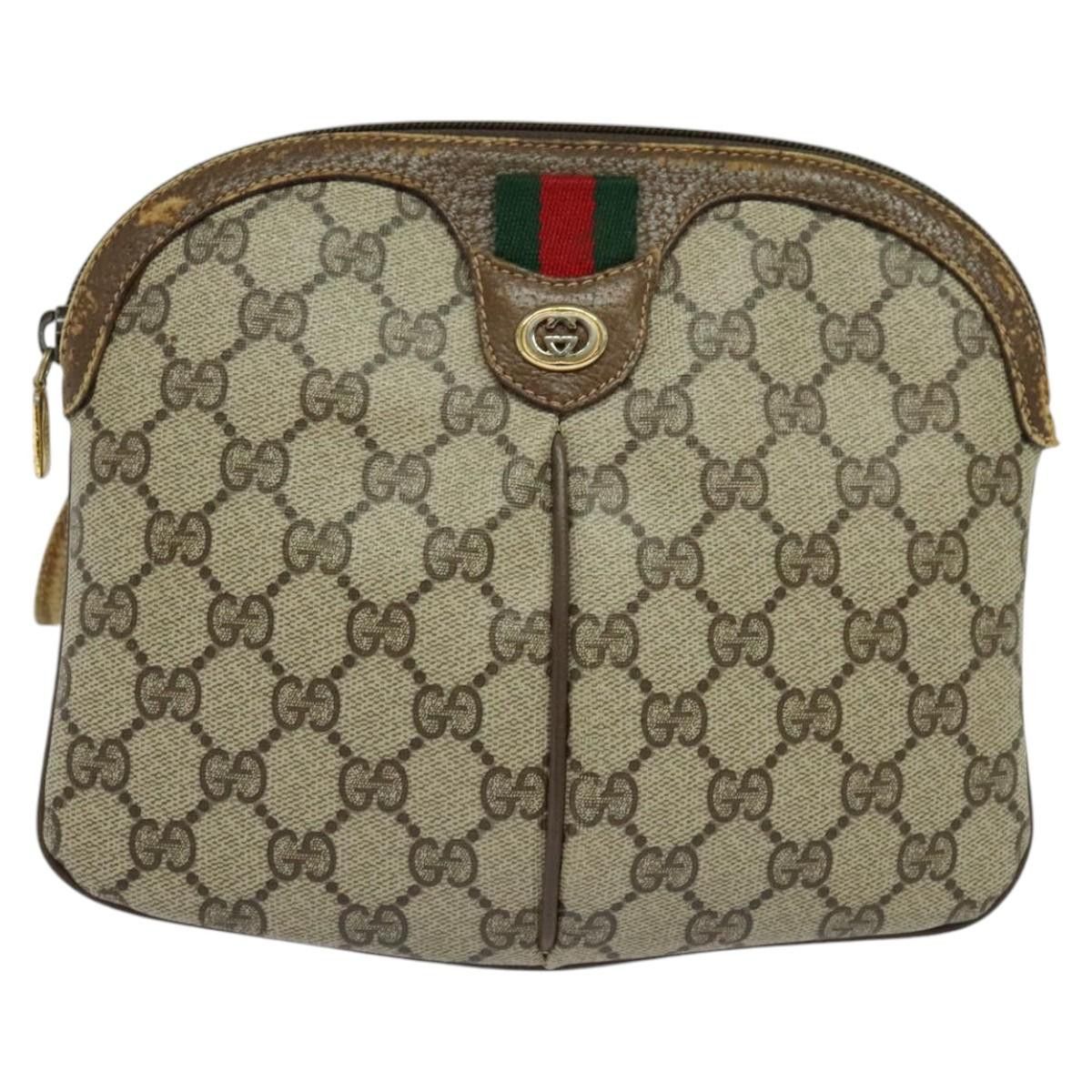 Gucci GUCCI GG Supreme Web Sherry Line Shoulder Bag Pvc Beige 904 Size ONE SIZE - 2 Thumbnail