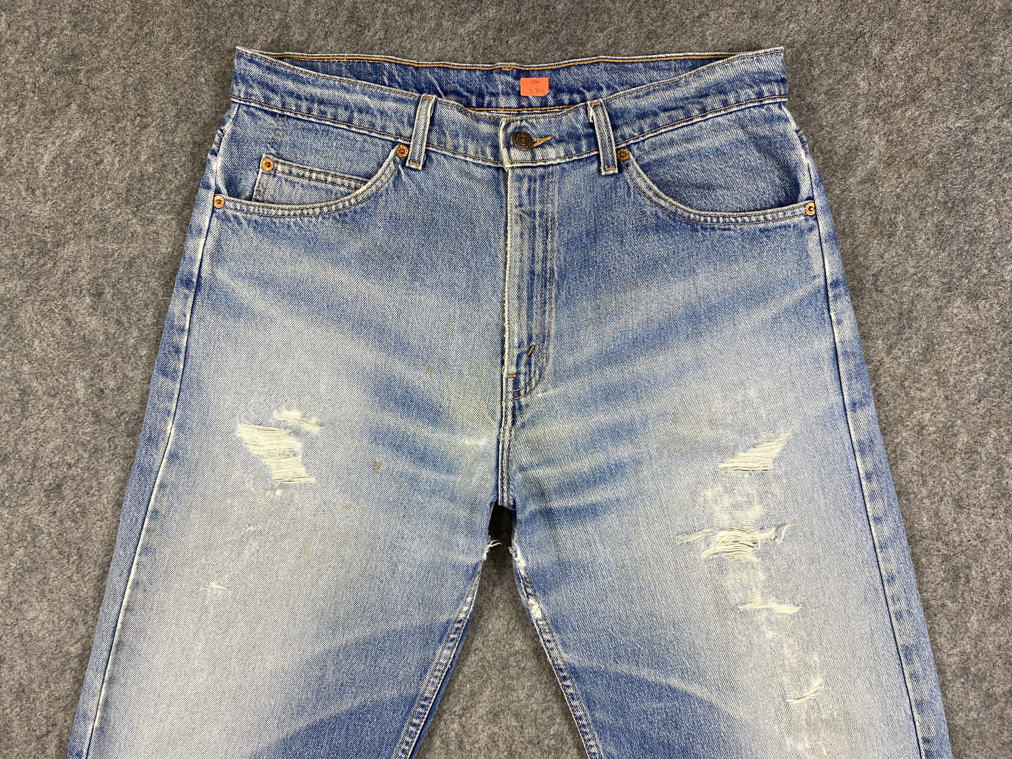 Levi's Distressed Blue Vintage Levi's 612 Orange Tab 35x29 -JN2312 Size US 35 - 3 Thumbnail