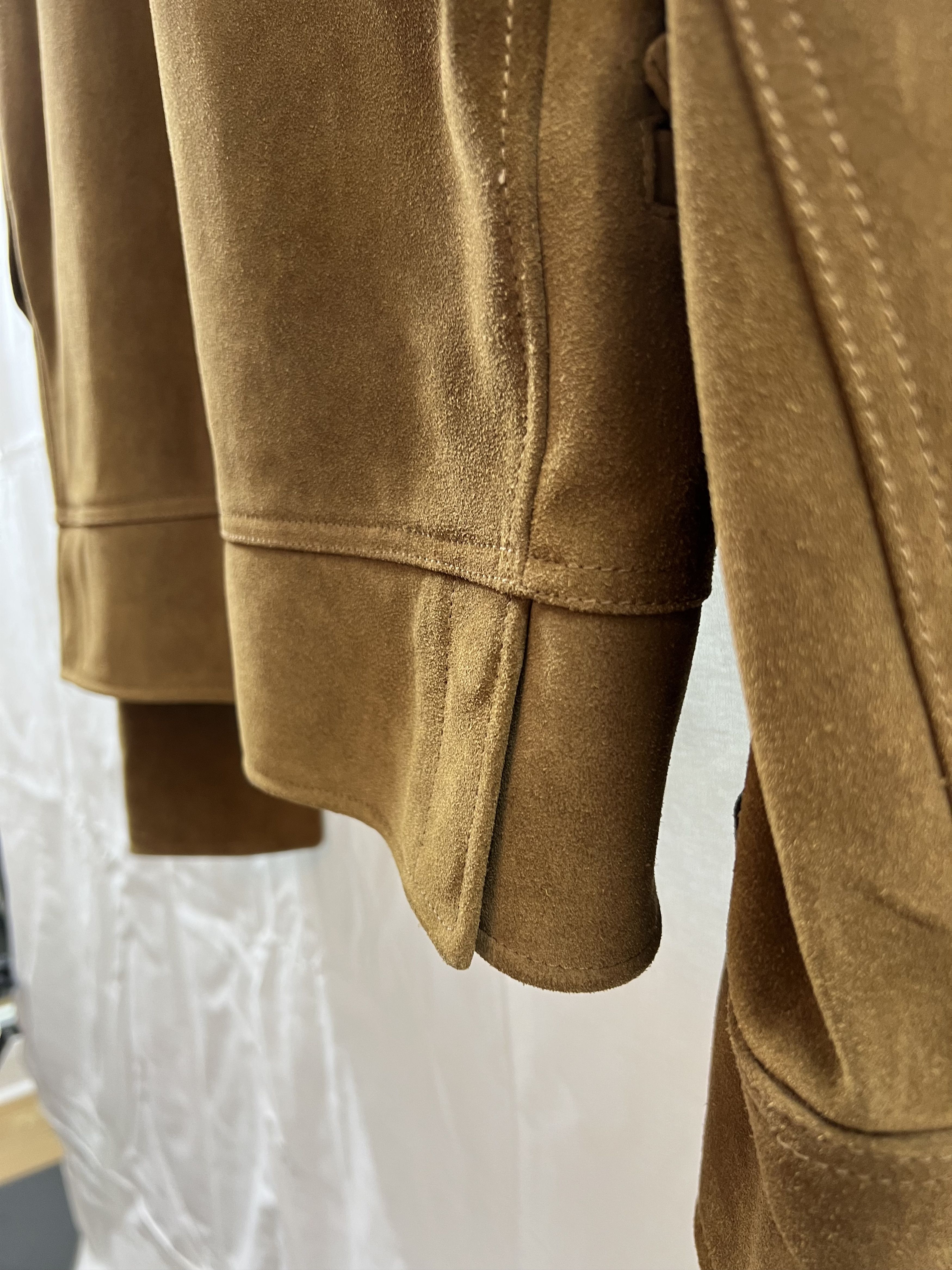 Maison Margiela Margiela 2016 Suede Zip Flap Pocket Jacket, Camel, IT 52 Size US L / EU 52-54 / 3 - 8 Thumbnail