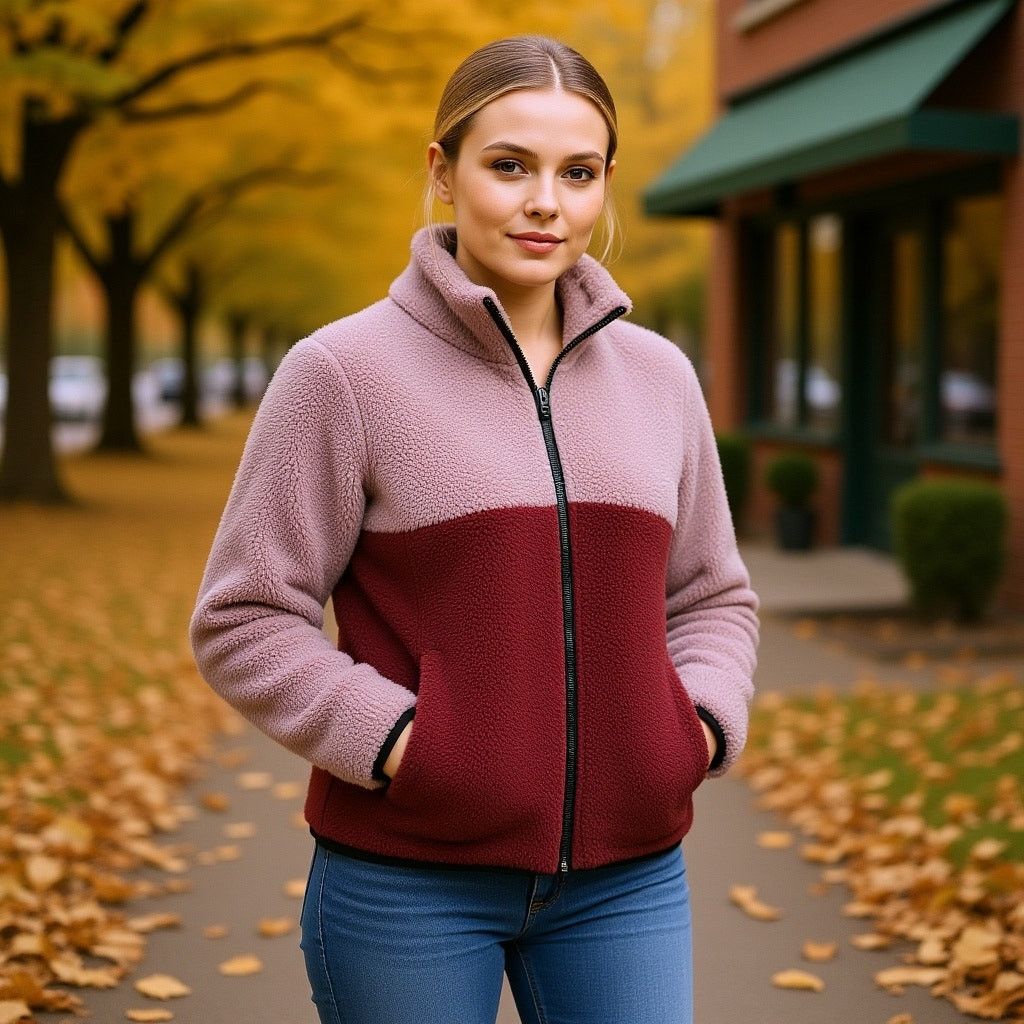 Lucky Brand Lucky Brand Colorblock Lightweight Faux Shearling Jacket, M Size M / US 6-8 / IT 42-44 - 3 Thumbnail